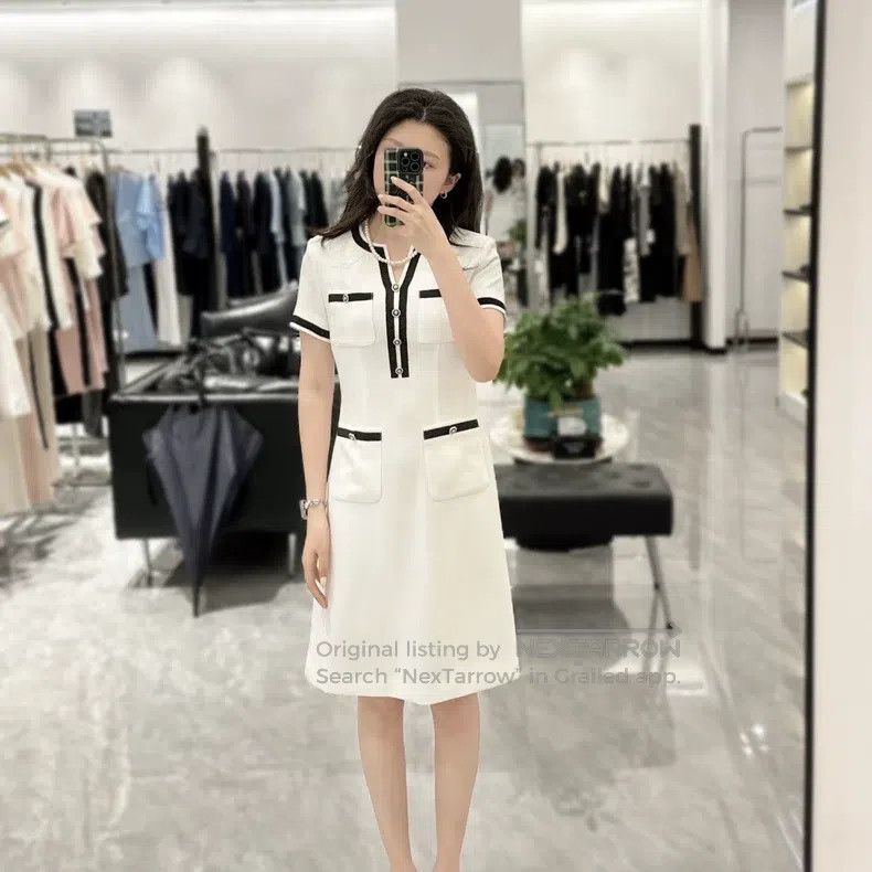 Gucci Gucci Retro colour contrast short-sleeved A-shaped dress Size S / US 4 / IT 40 - 6 Thumbnail