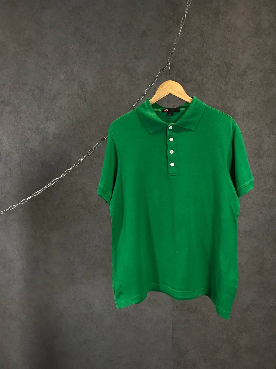 Yohji Yamamoto Y-3 Yohji Yamamoto x Adidas designer big logo polo tee Size US L / EU 52-54 / 3 - 2 Thumbnail