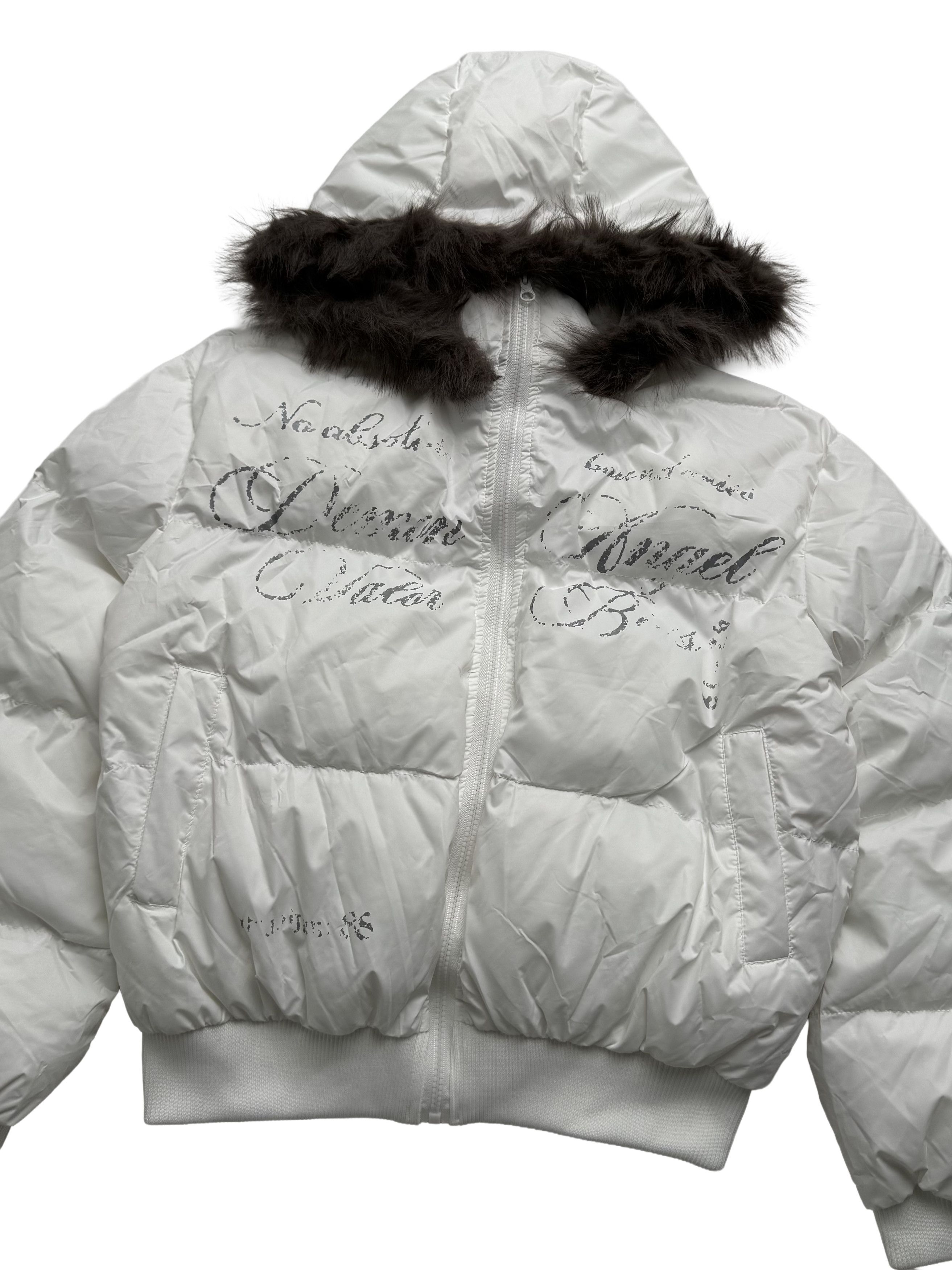 Vintage Vintage Cropped Jacket With Faux Fur Hood Size L / US 10 / IT 46 - 6 Thumbnail