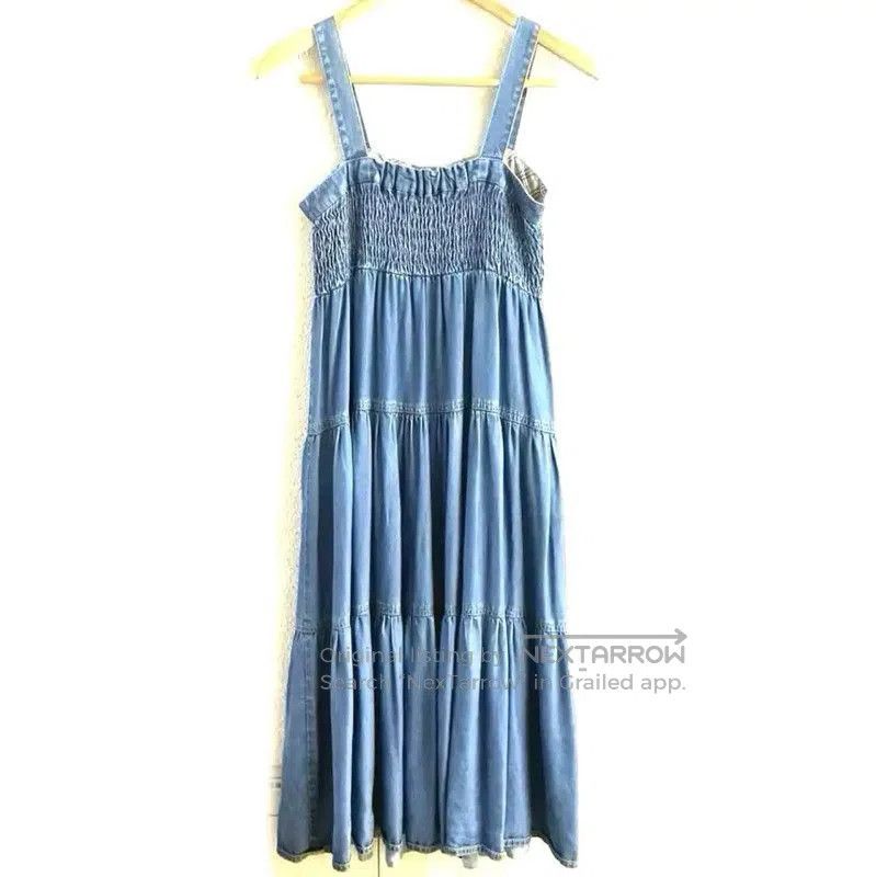 Burberry Burberry Blue Cotton Sleeveless Maxi Dress. Size S / US 4 / IT 40 - 2 Thumbnail