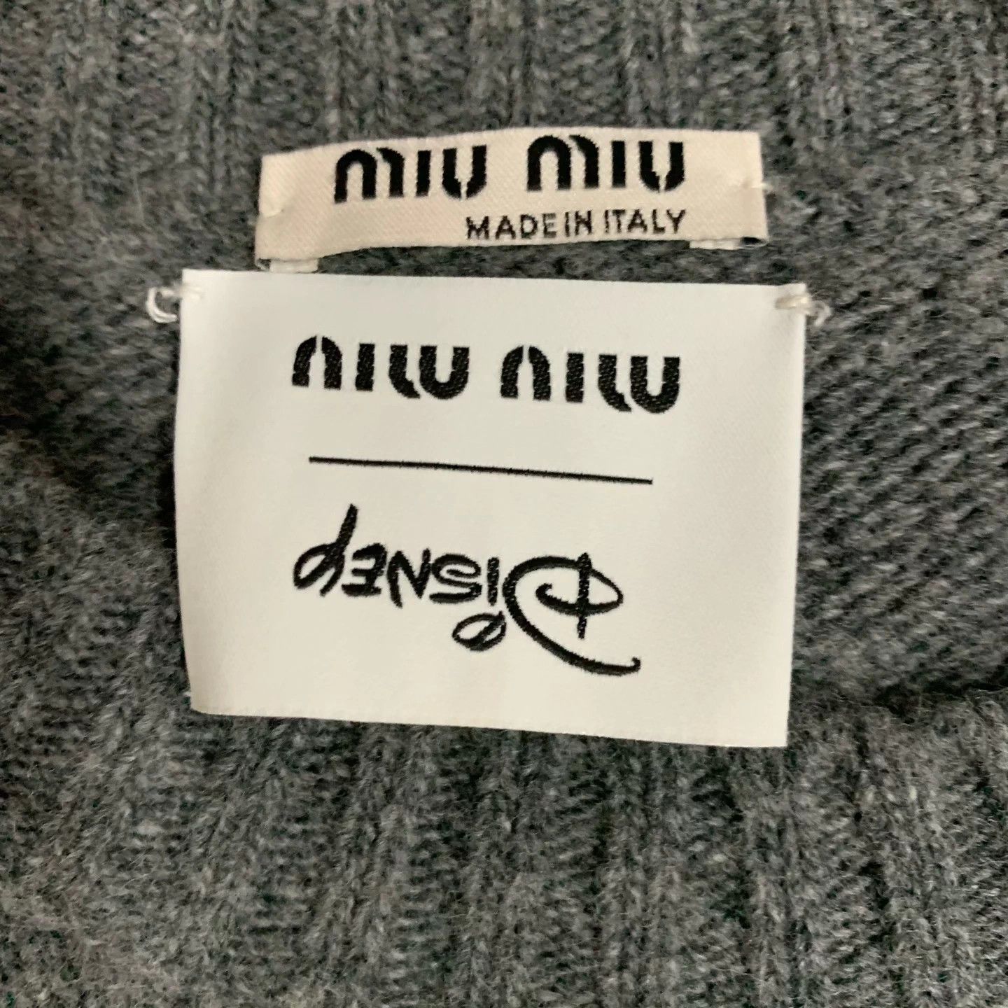 Miu Miu MIU MIU x Disney Alice Gray Knit Sweater FR42 95New Size M / US 6-8 / IT 42-44 - 4 Thumbnail