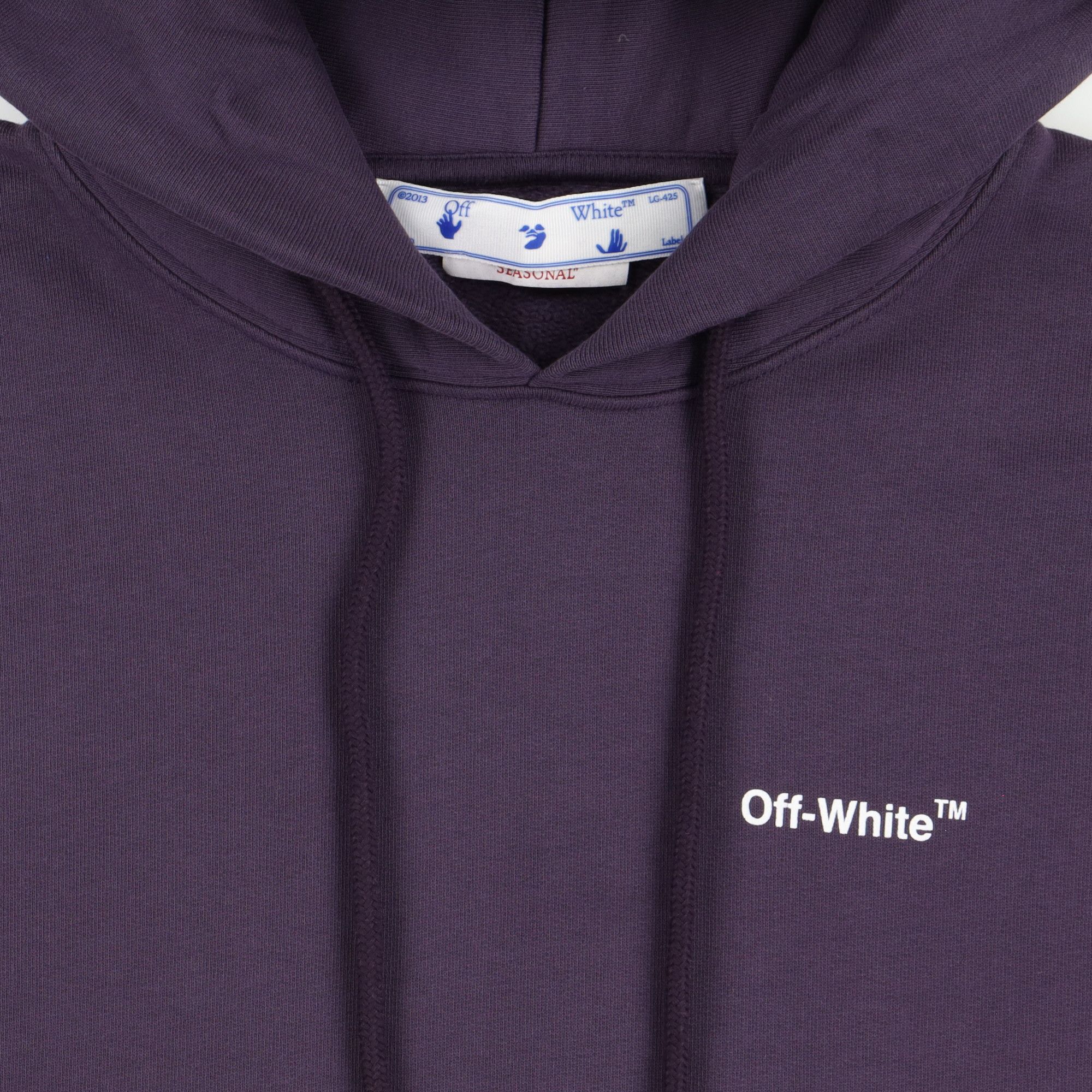 Off-White Purple Caravaggio Crowning Oversized Hoodie Size US S / EU 44-46 / 1 - 6 Thumbnail