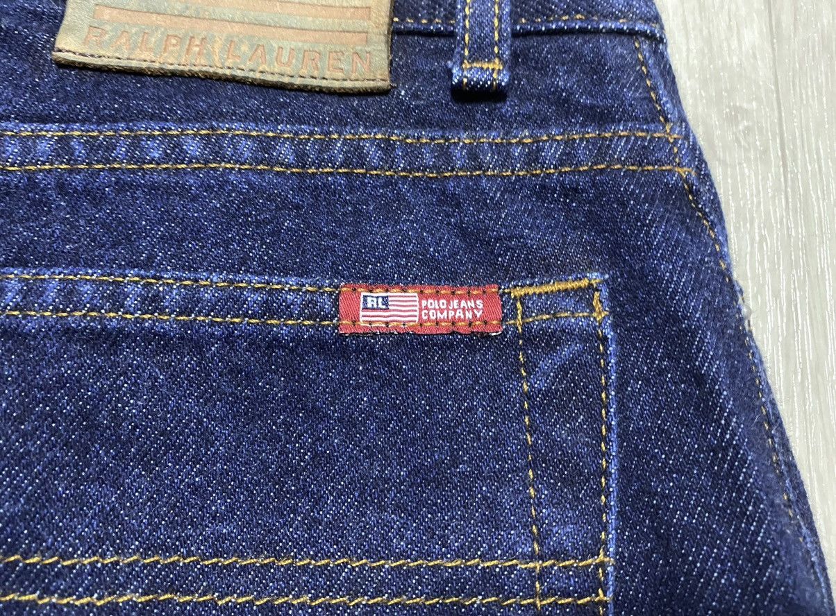 Polo Ralph Lauren Polo Jeans Co. Ralph Lauren Navy Thick Flared Jeans Denim Size 28" / US 6 / IT 42 - 23 Thumbnail