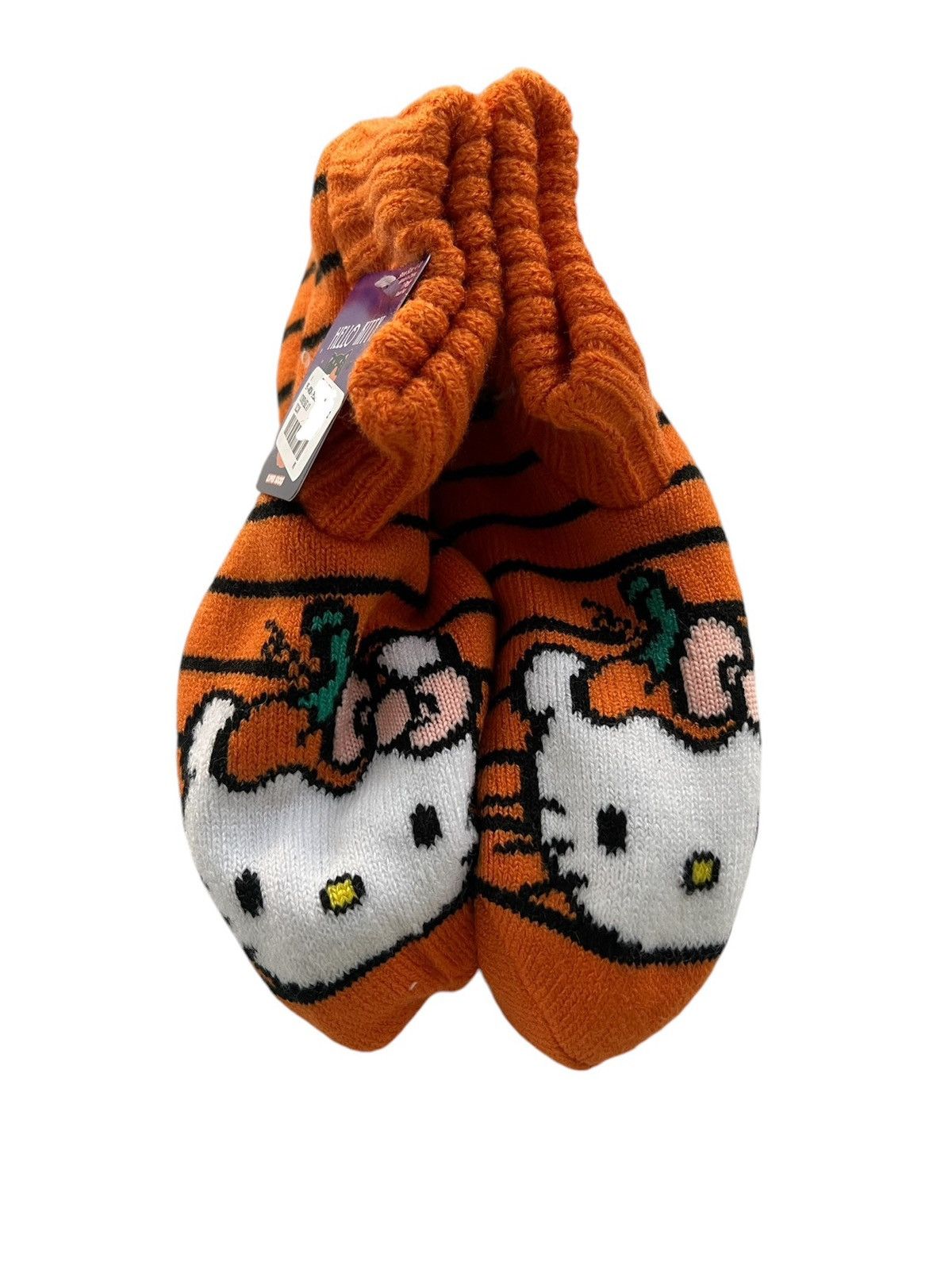 Other Hello Kitty Halloween Glow In The Dark Slipper Socks 4-10 Size ONE SIZE - 3 Thumbnail