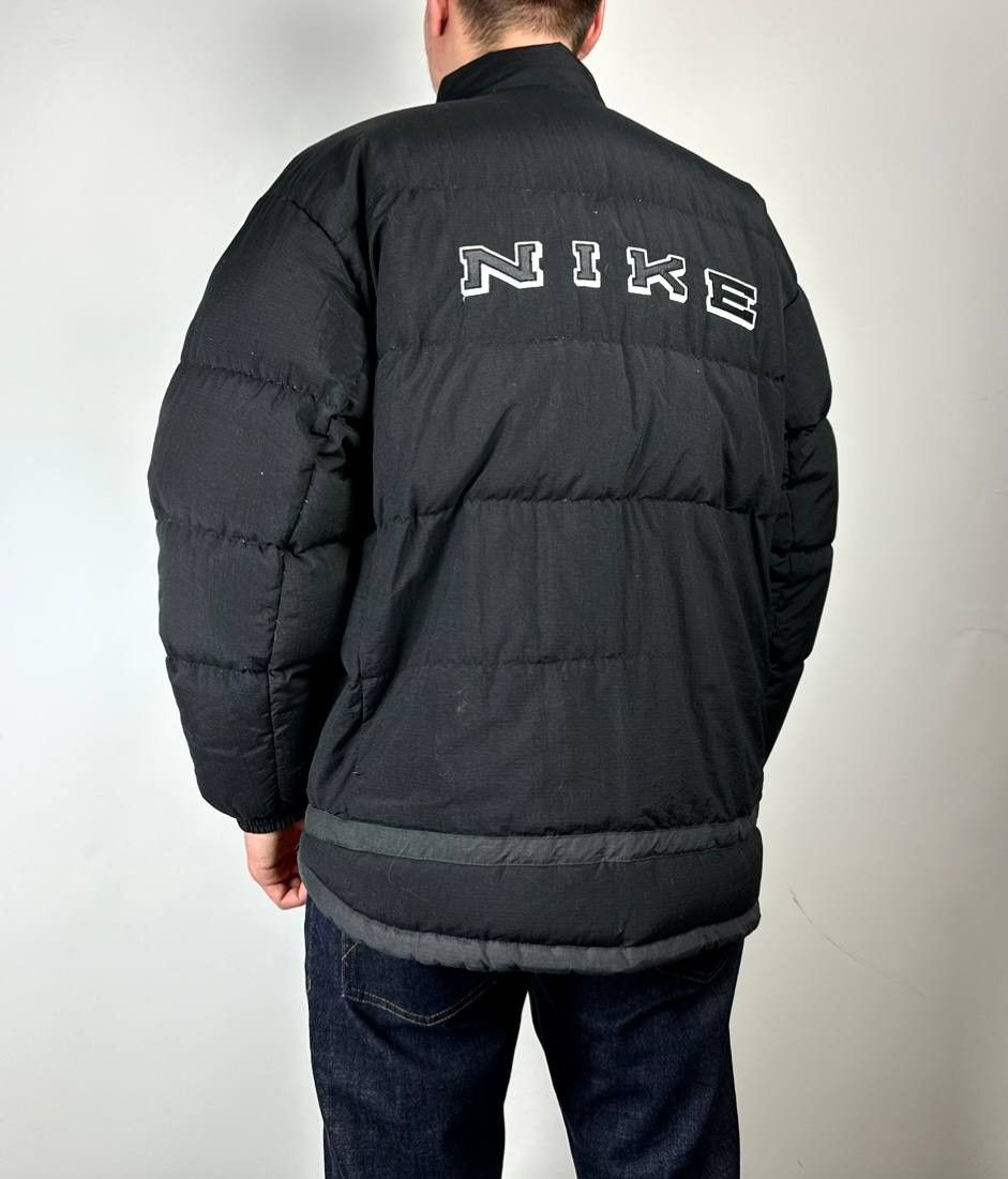 Nike × Vintage Vintage Nike Spellout Puffer revesible jacket size XLarge Size US XL / EU 56 / 4 - 1 Thumbnail