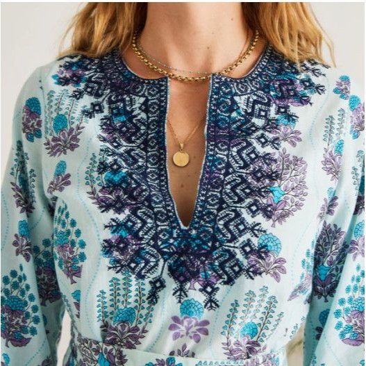 Calypso St Barth Calypso St. Barth Asha Tunic Dress French Spring Embroidered Size M / US 6-8 / IT 42-44 - 5 Thumbnail