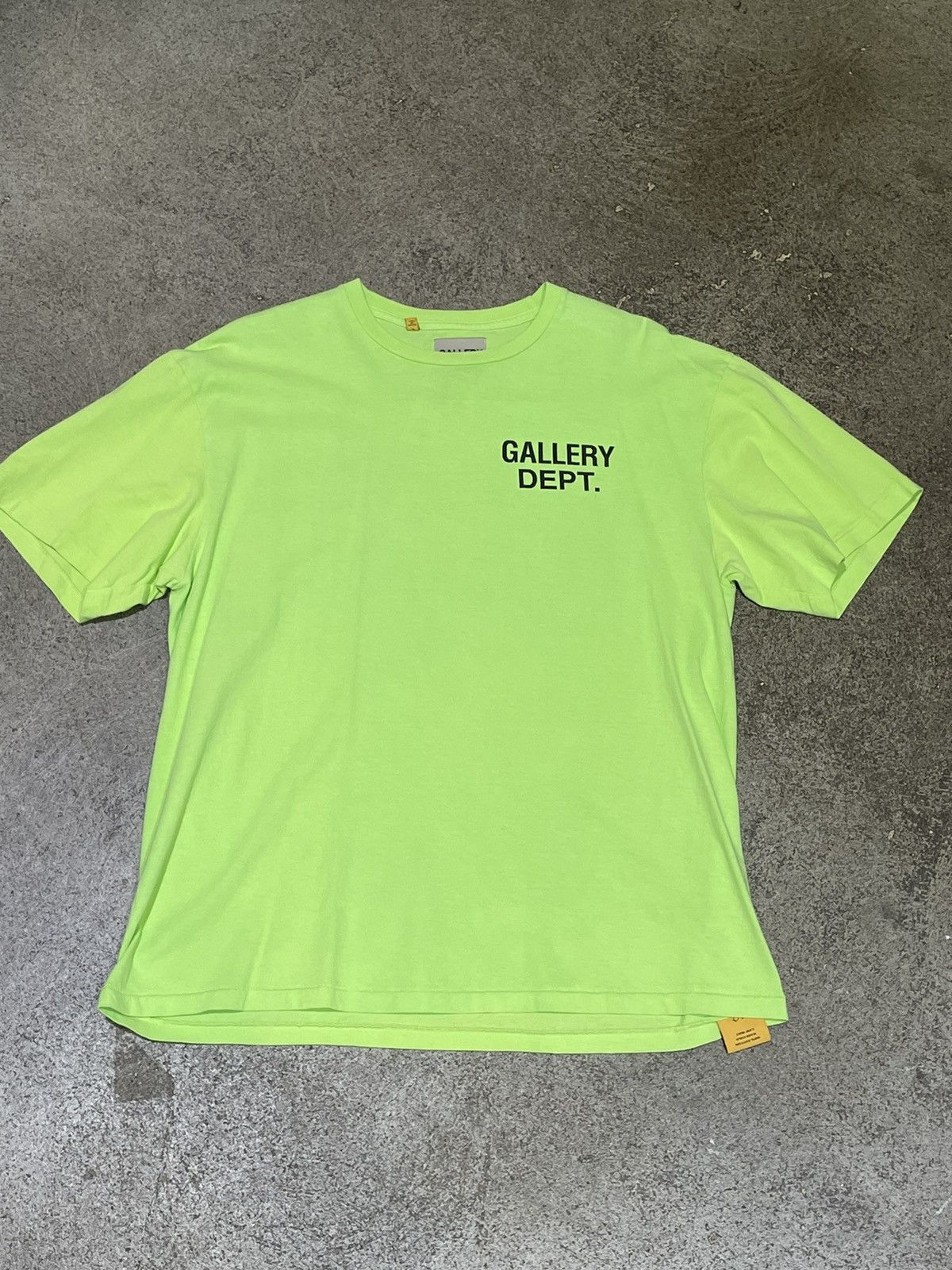 Gallery Dept. Gallery Dept. Souvenir T-shirt Lime Green Size US L / EU 52-54 / 3 - 3 Thumbnail