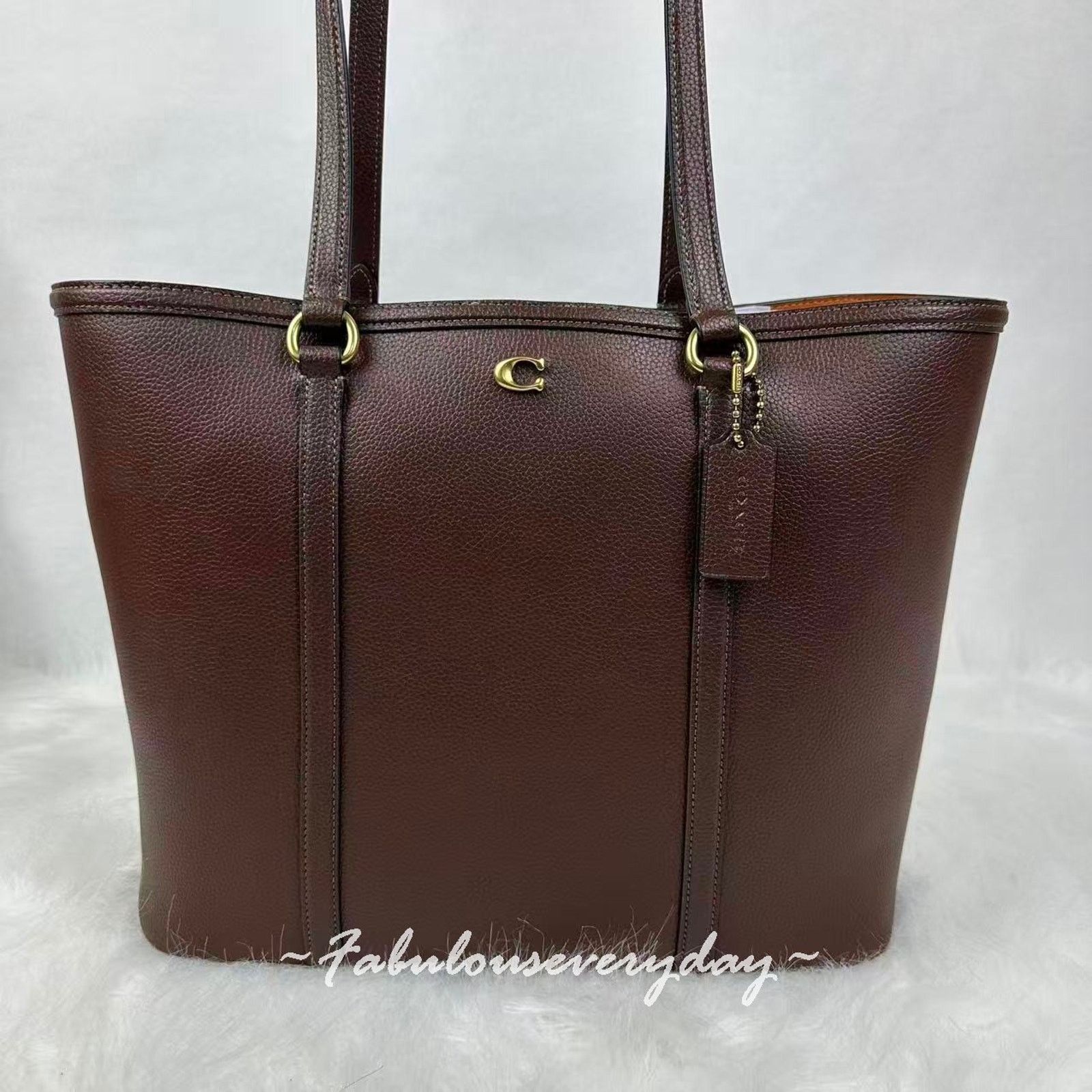 Coach Coach Legacy Tote Bag Shoulder Bag Leather/Brass/Maple Brown Size ONE SIZE - 1 Thumbnail