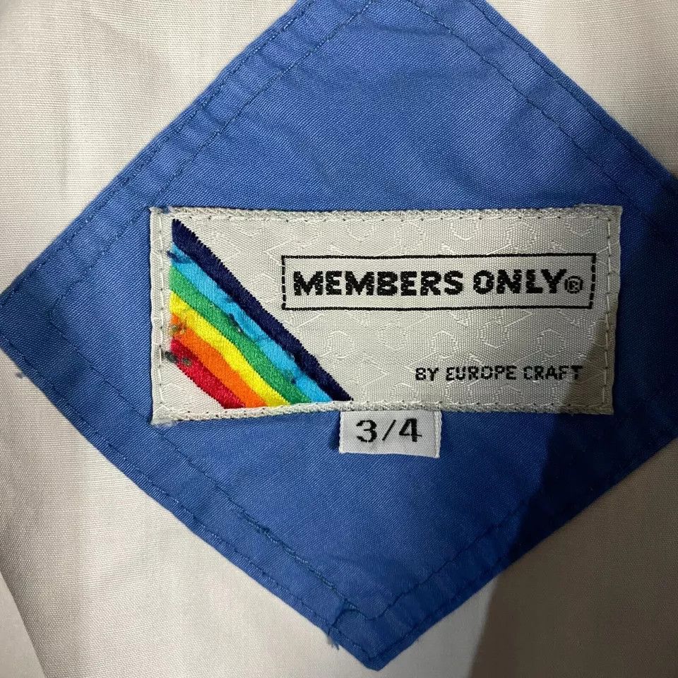 Members Only Member's Only Bomber Jacket Women's Size 3/4 Full Zip Blue Size S / US 4 / IT 40 - 3 Thumbnail