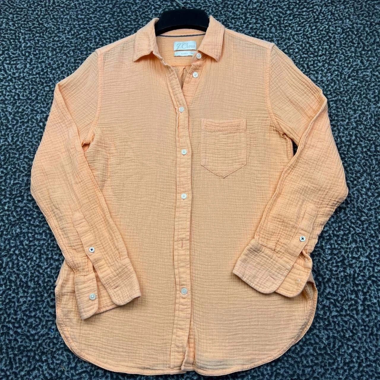 J.Crew J. Crew Button Up Shirt Women 0 Classic Fit Collared Cotton Size XS / US 0-2 / IT 36-38 - 1 Thumbnail