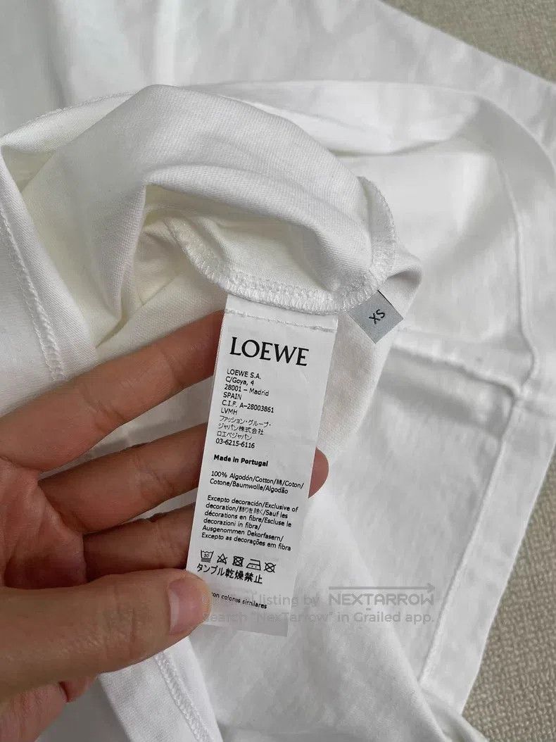 Loewe Loewe Classic Logo Embroidered Crew Neck Short Sleeve T-Sh Size XS / US 0-2 / IT 36-38 - 3 Thumbnail