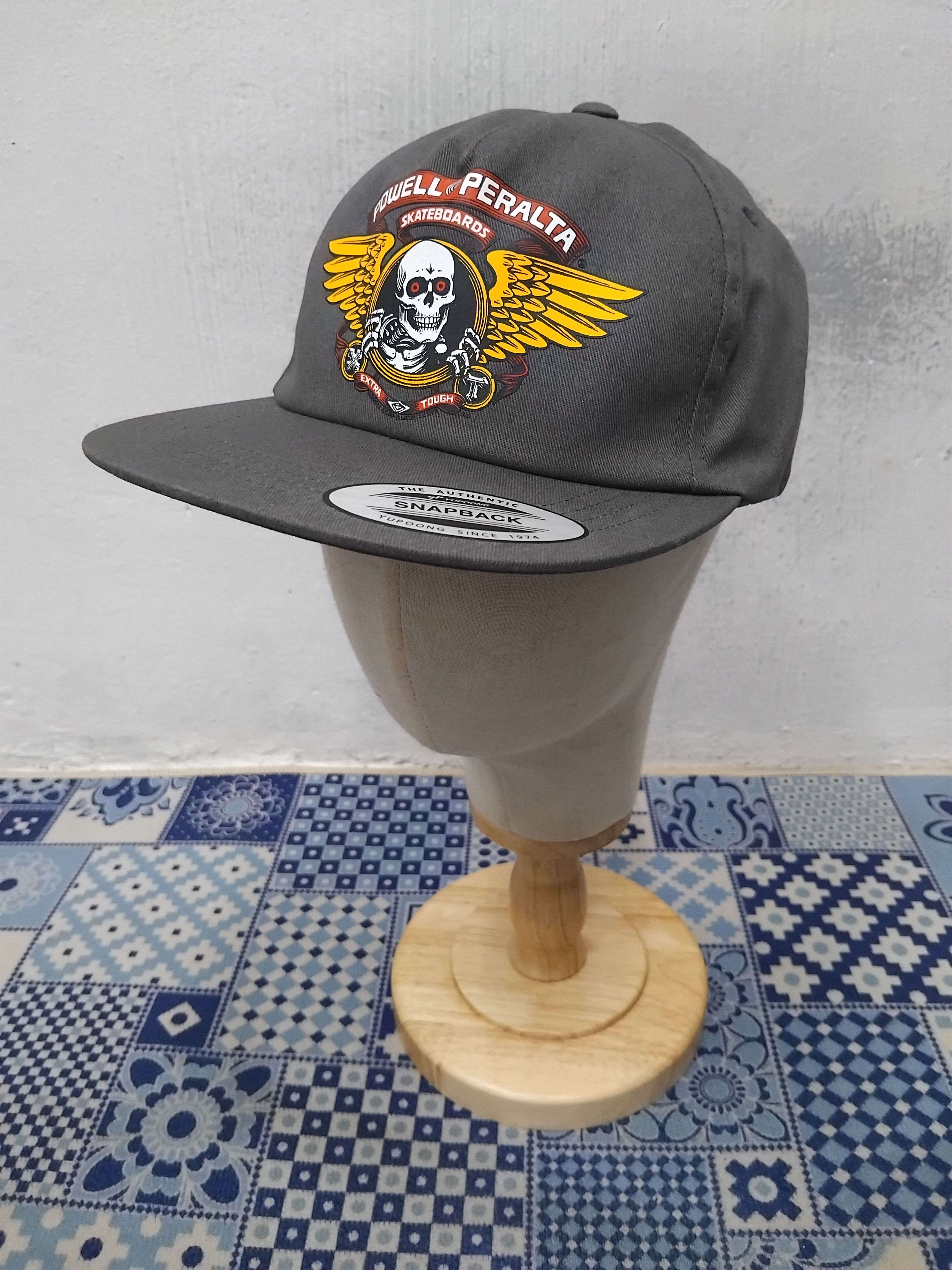 Powell Peralta 💥Powell Peralta Charcoal colour skull winged cap Size ONE SIZE - 9 Thumbnail