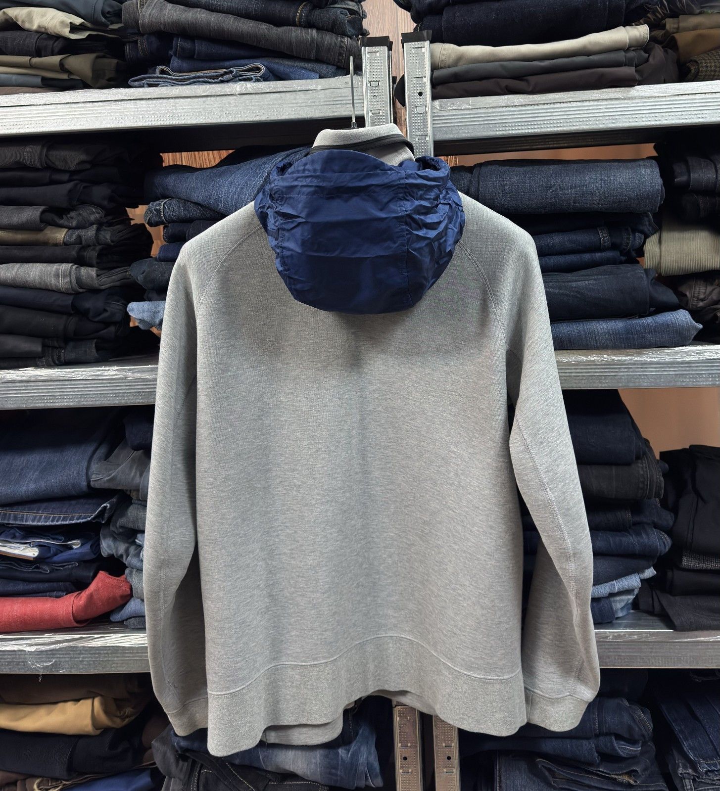 Nike Nike Tech Fleece Gray Hooded Full Zip Jacket 614636-063 Size US L / EU 52-54 / 3 - 6 Thumbnail