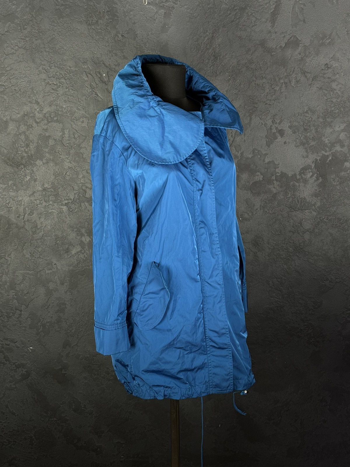 Akris Akris Punto Blue Lightweight Nylon Oversized Parka Jacket Size S / US 4 / IT 40 - 6 Thumbnail