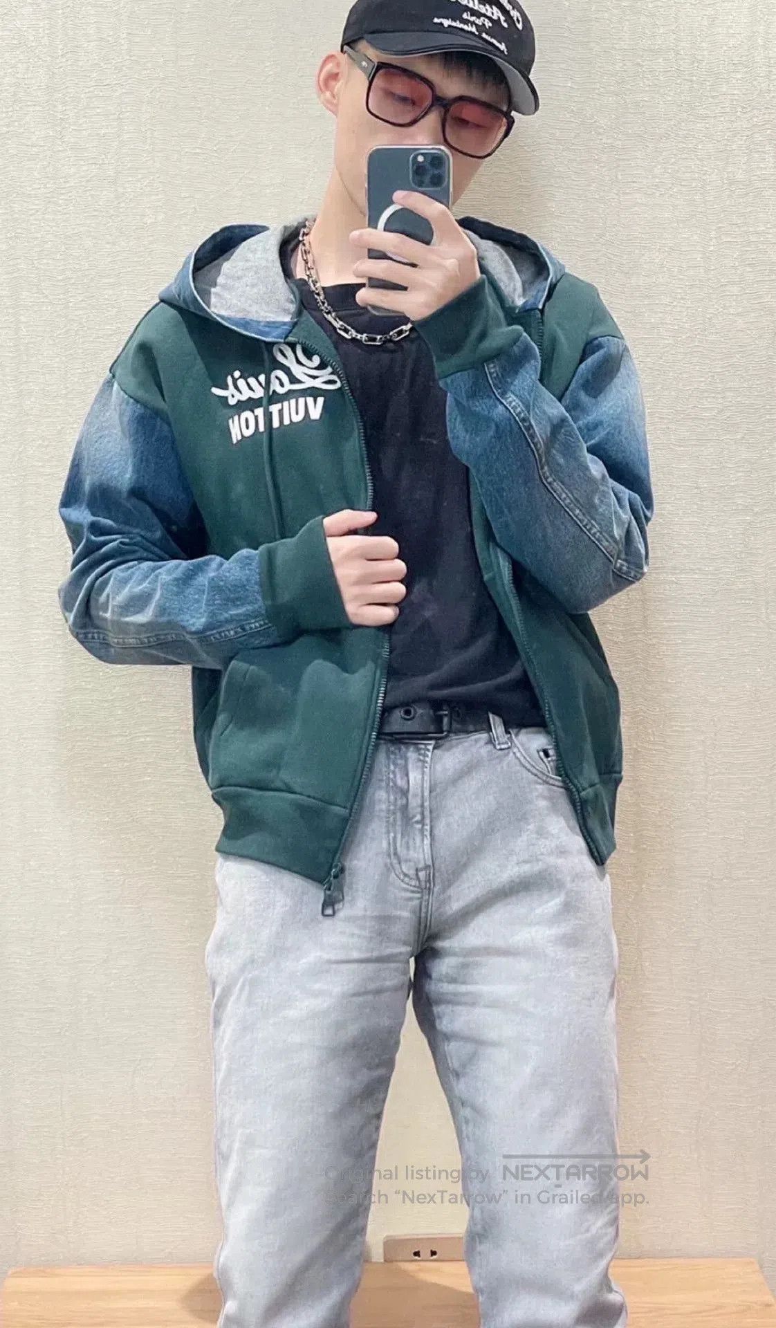 Louis Vuitton Louis Vuitton FW22 Patchwork Logo Zip Hooded Jacket. Size US M / EU 48-50 / 2 - 6 Thumbnail