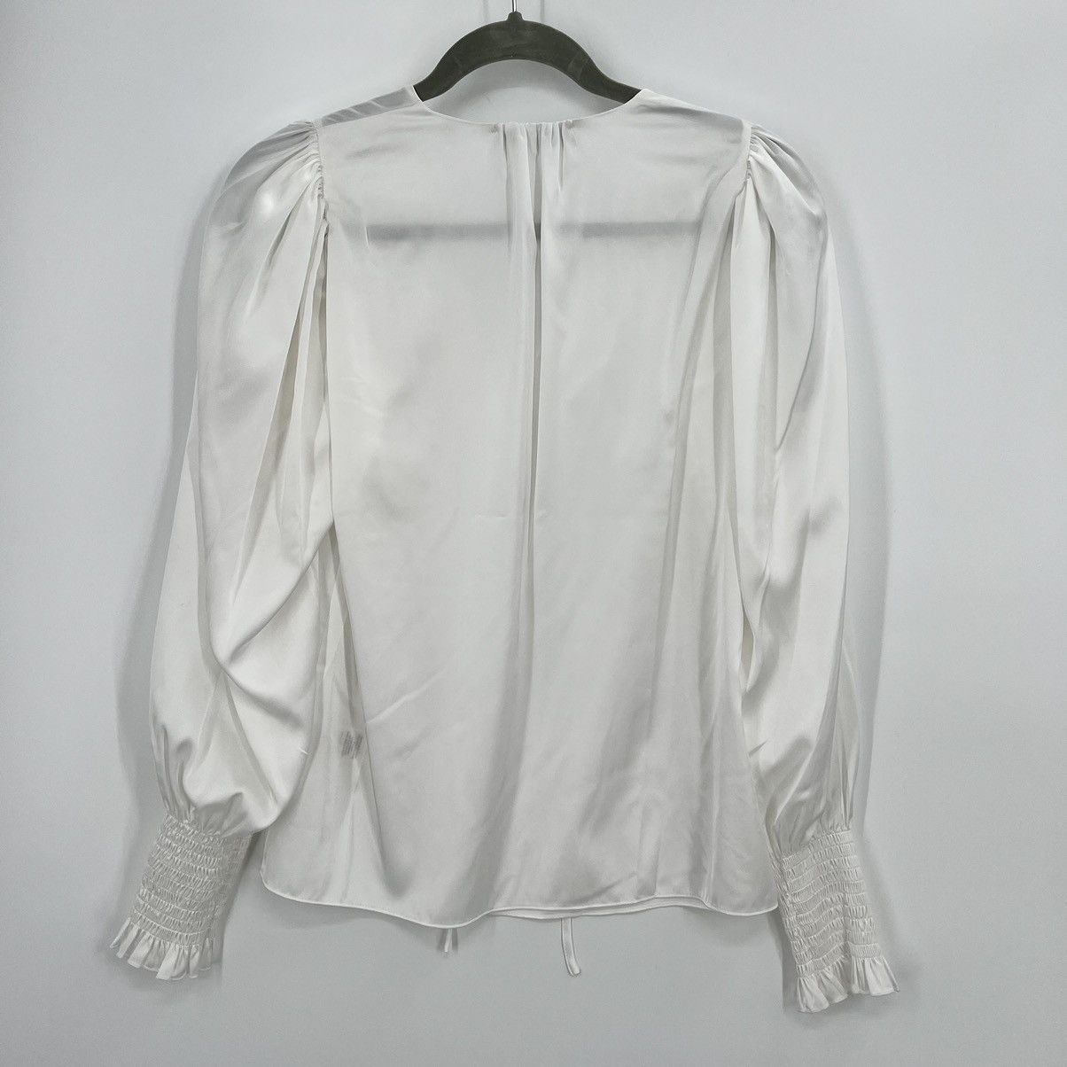 Rebecca Taylor NWT Rebecca Taylor Tie Front Blouse Top Milk White Long Size XS / US 0-2 / IT 36-38 - 10 Thumbnail