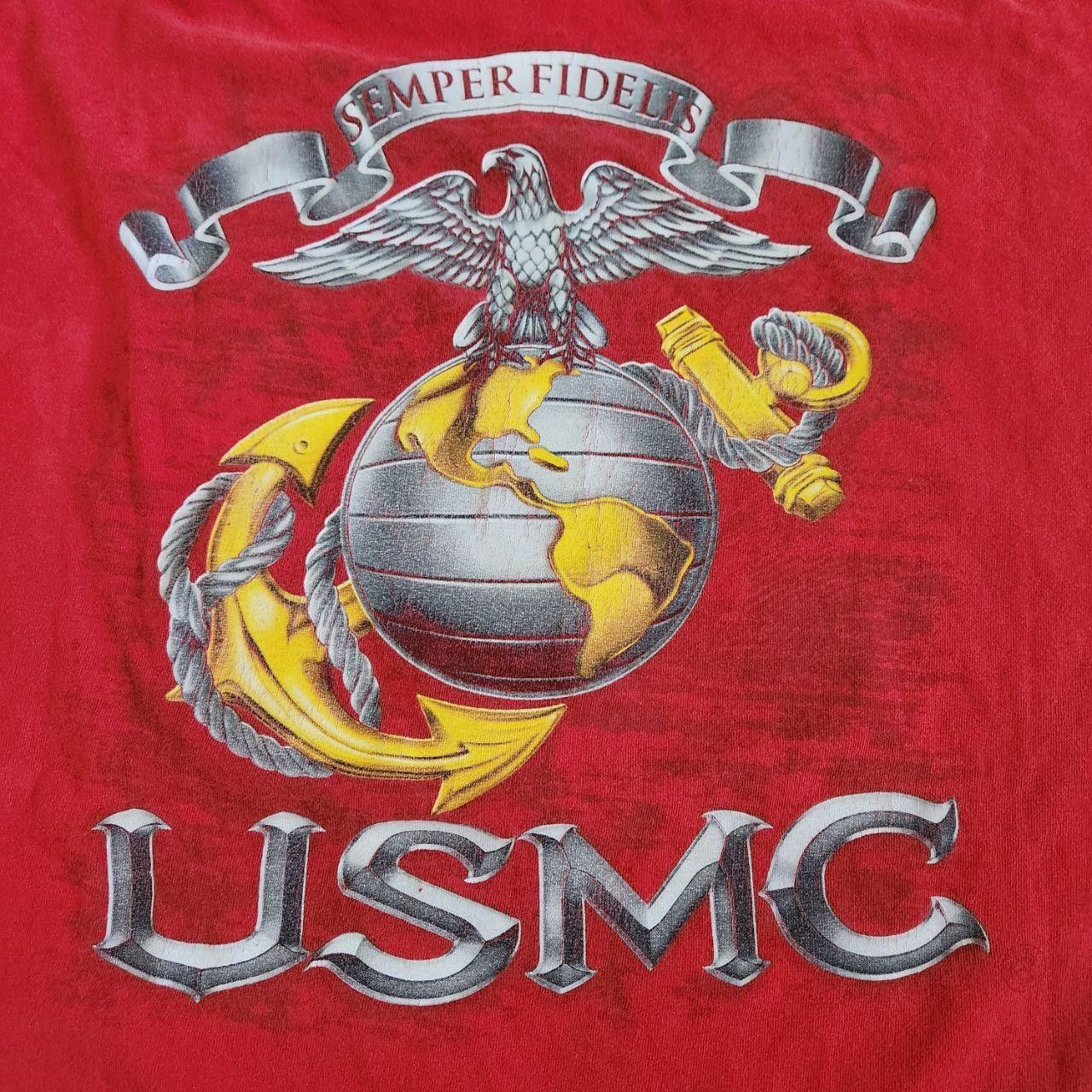 Vintage Vintage USMC Marine Corps T-Shirt United States Military Size US XXL / EU 58 / 5 - 6 Thumbnail