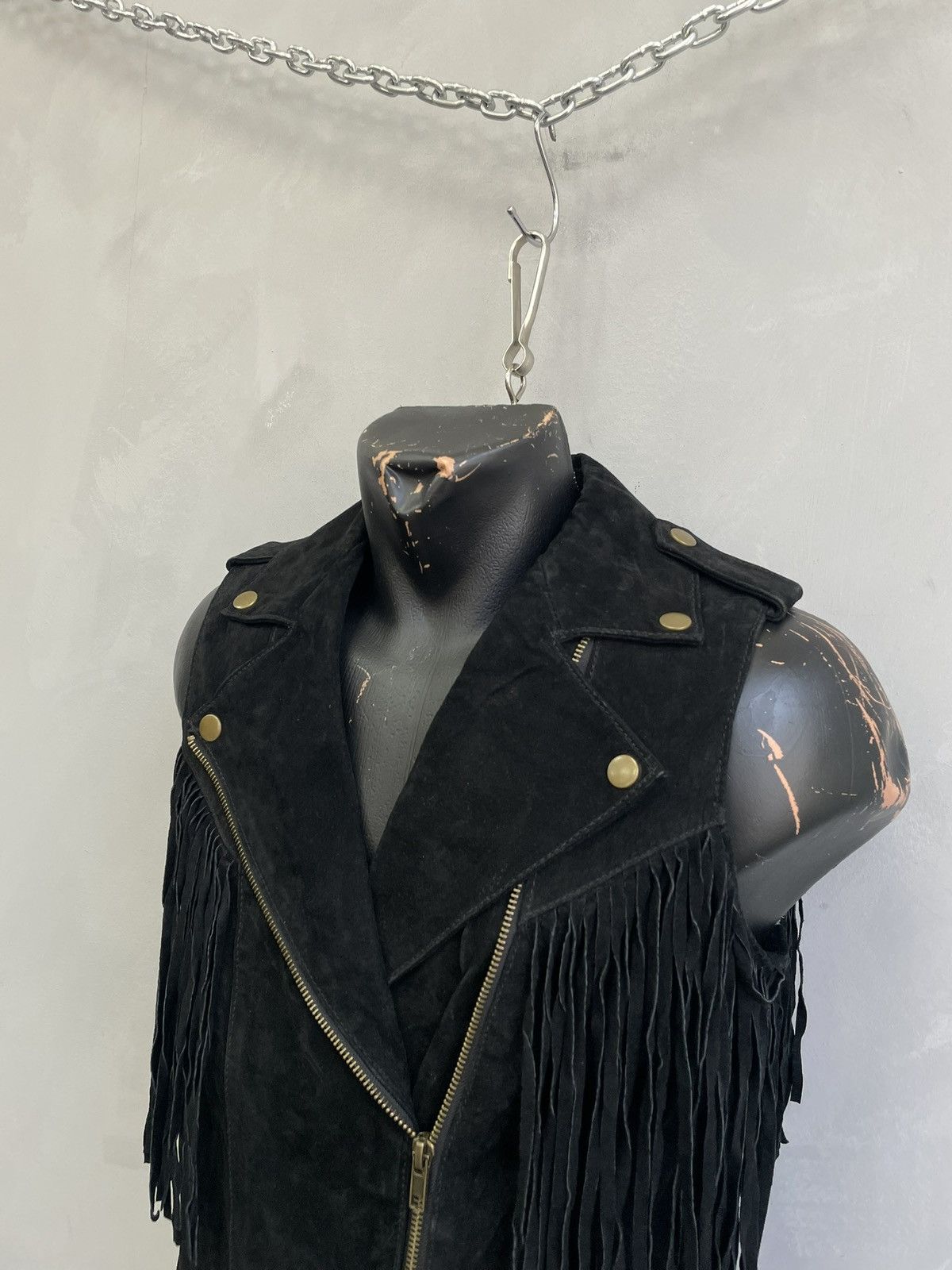 14th Addiction Hysteric glamour black vest y2k suede leather y2k Size S / US 4 / IT 40 - 3 Thumbnail