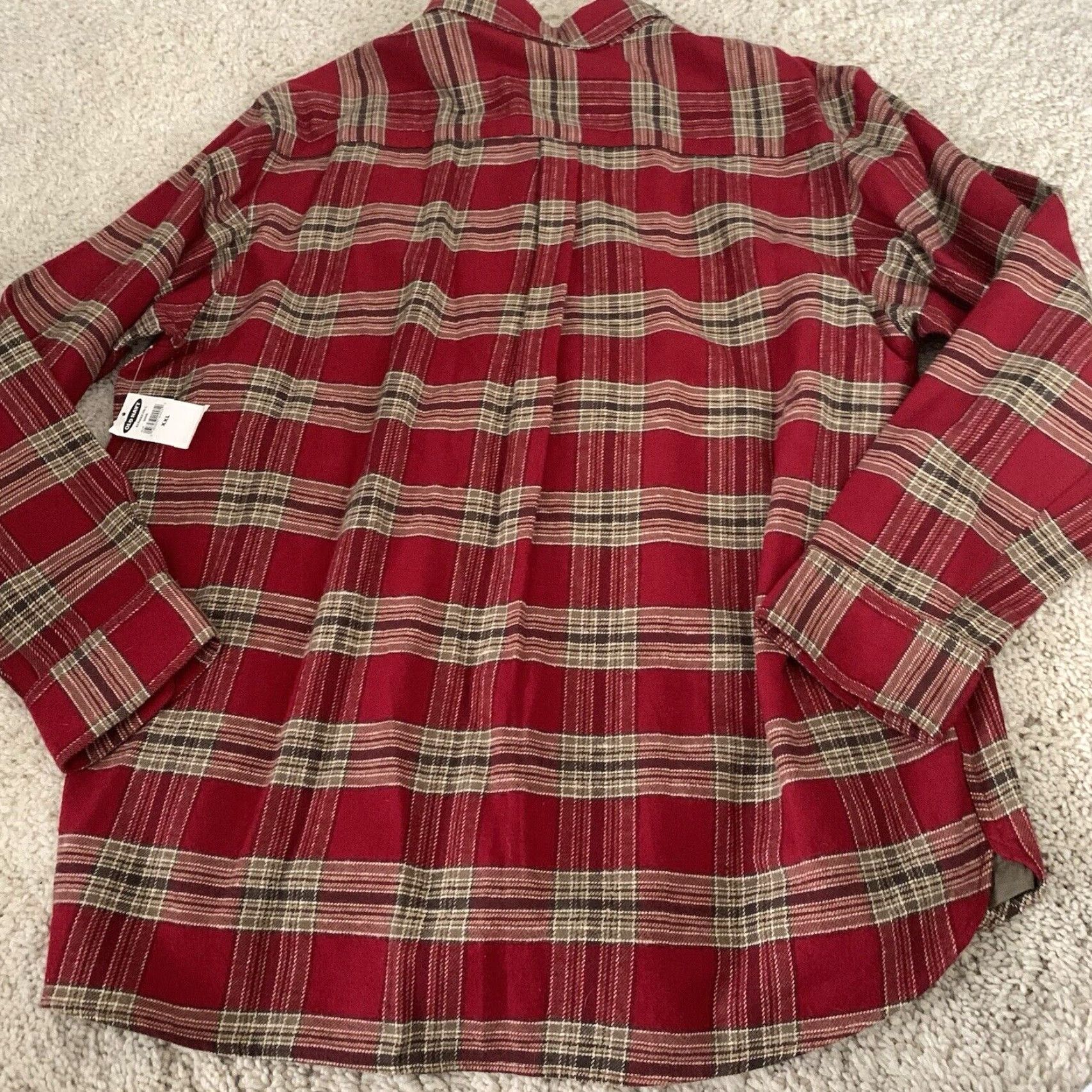 Old Navy Old Navy Shirt Mens XXL Button Down Red Plaid Flannel Brushed Heavier Weight NEW Size US XXL / EU 58 / 5 - 5 Thumbnail