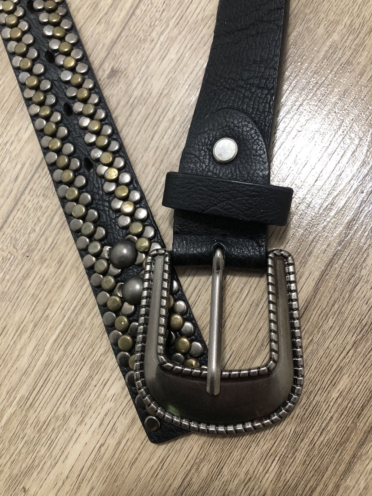 Other Vintage Belts Y2K Rhinestones Punk leather belt Japanese Size ONE SIZE - 8 Thumbnail