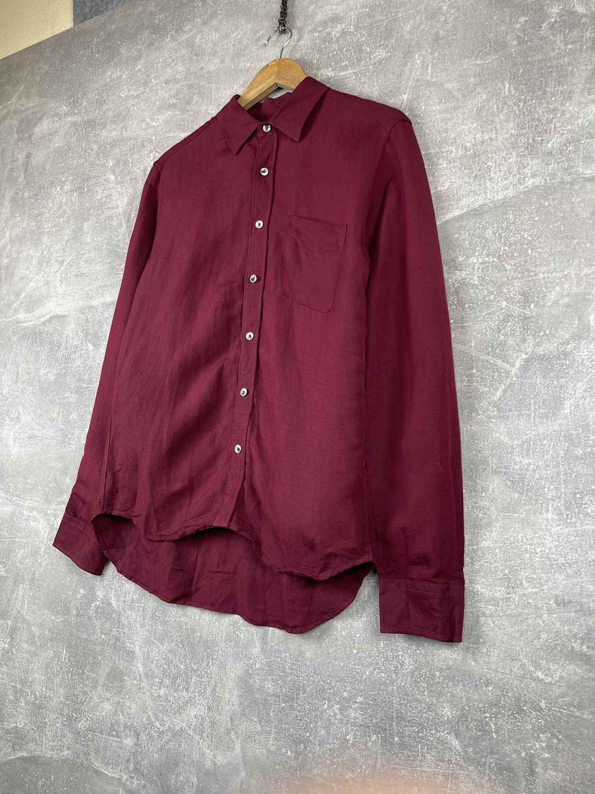 HARE × Vintage HARE French Linen Shirt Japan Relaxed Fit Minimalist Size US M / EU 48-50 / 2 - 2 Thumbnail