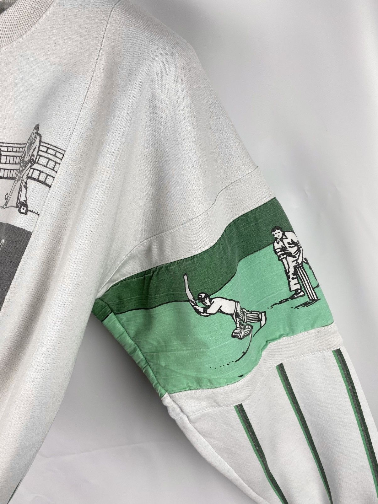 Adidas × Vintage Adidas Vintage 80s Greenewall Cricket Team Sweatshirt 162 S Size US S / EU 44-46 / 1 - 7 Thumbnail