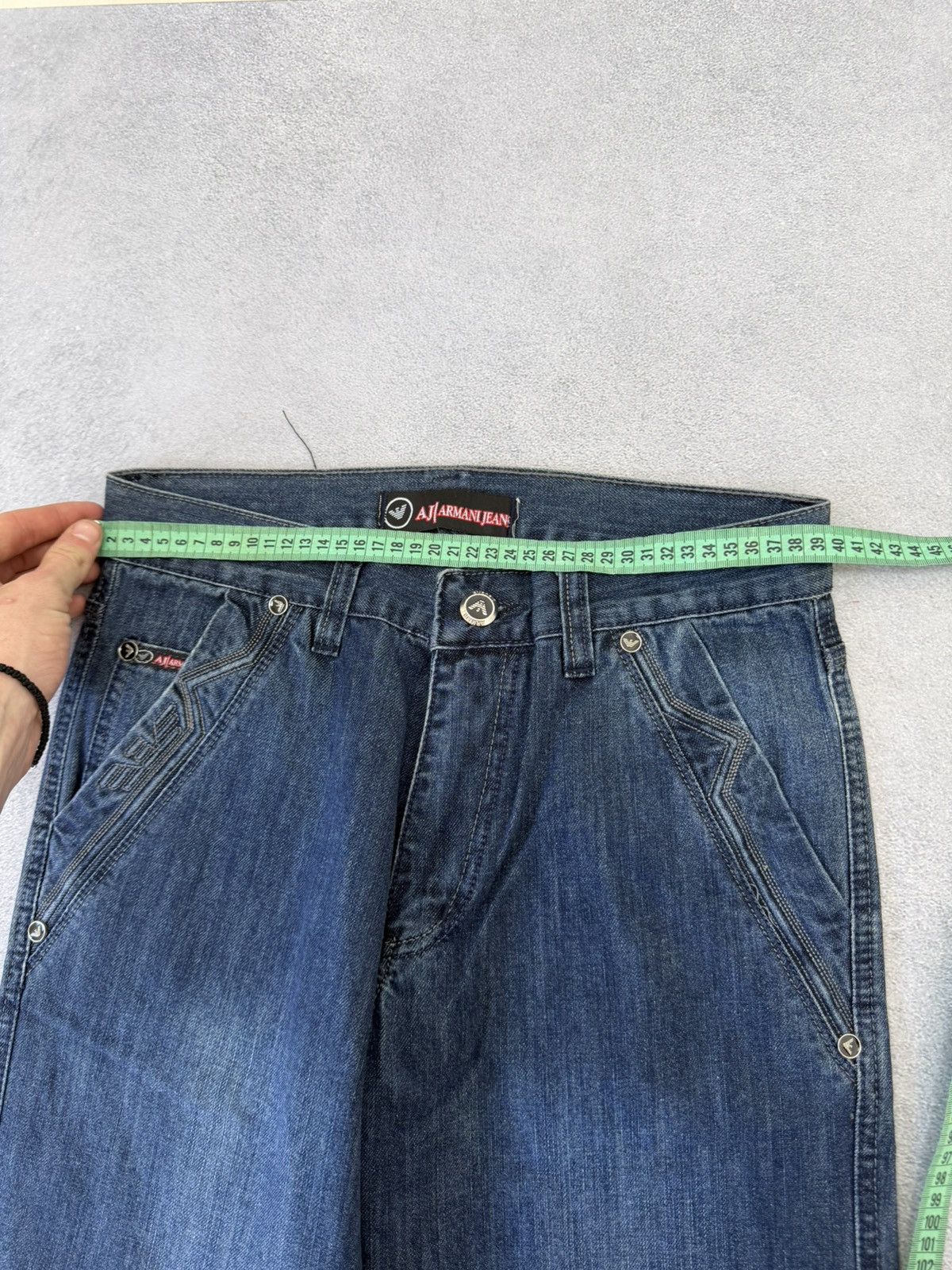 Hedi Slimane Vintage Dior Hedi Slimane Style Washed Denim Jeans Size US 30 / EU 46 - 15 Thumbnail