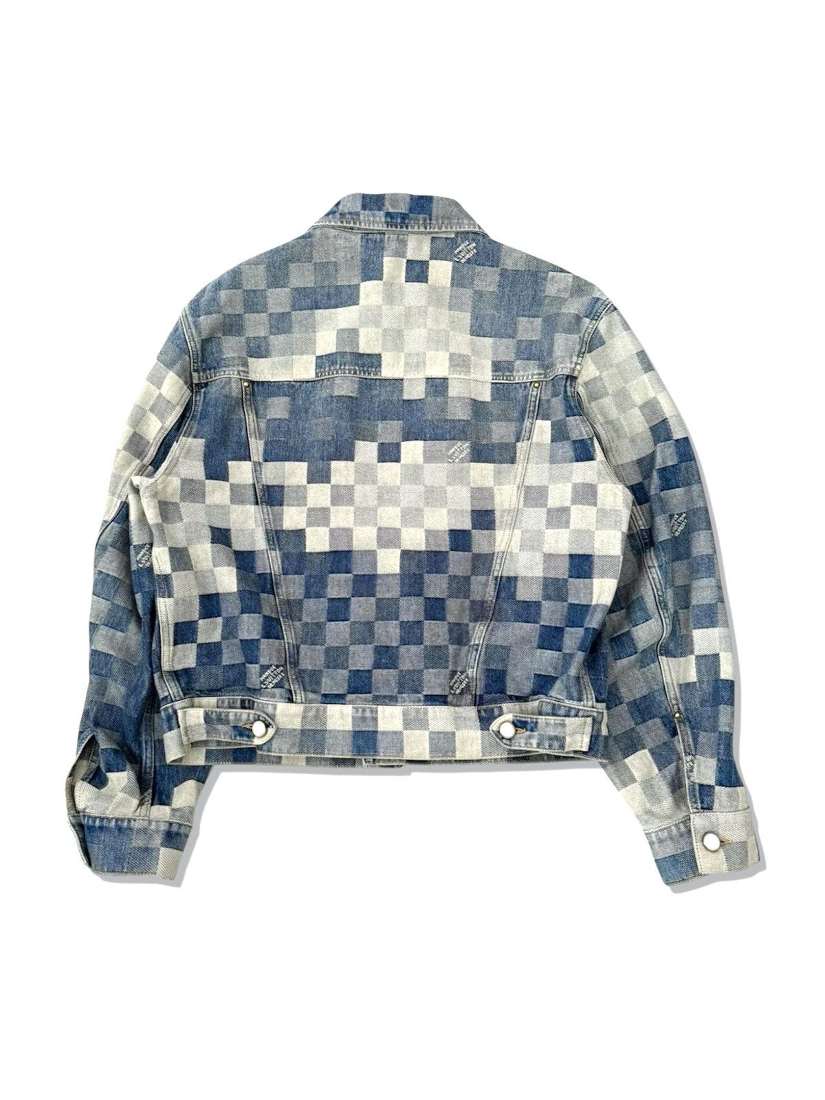 Louis Vuitton Louis Vuitton X Pharrell 48 Damoflage Damier Denim Jacket Size US M / EU 48-50 / 2 - 2 Thumbnail