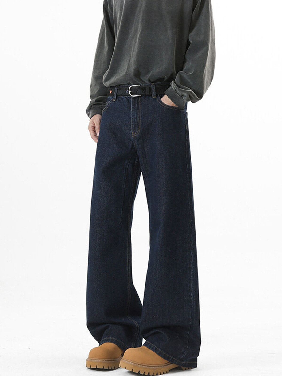 Japanese Brand Men's American Street Loose Cleanfit Wide-Leg Jeans Size US 32 / EU 48 - 5 Thumbnail