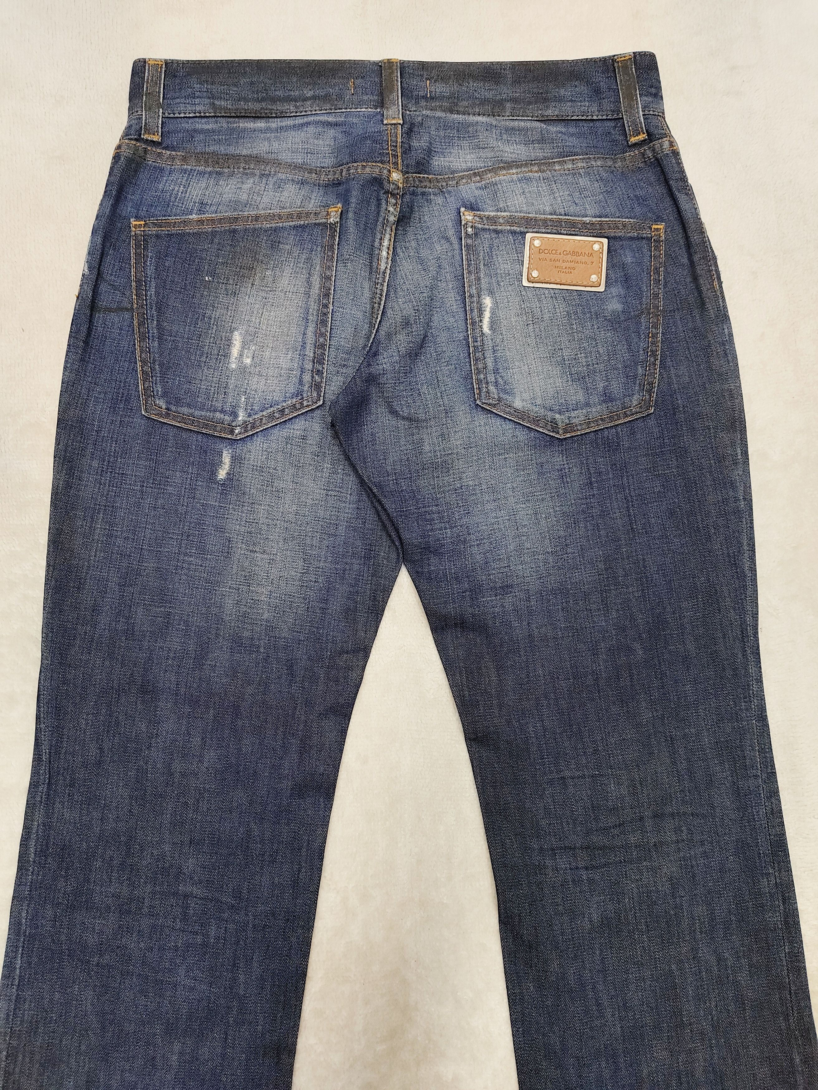 Dolce & Gabbana Dolce & Gabbana🔥Y2K Distressed Hardcore Wash Jeans Size US 31 - 5 Thumbnail