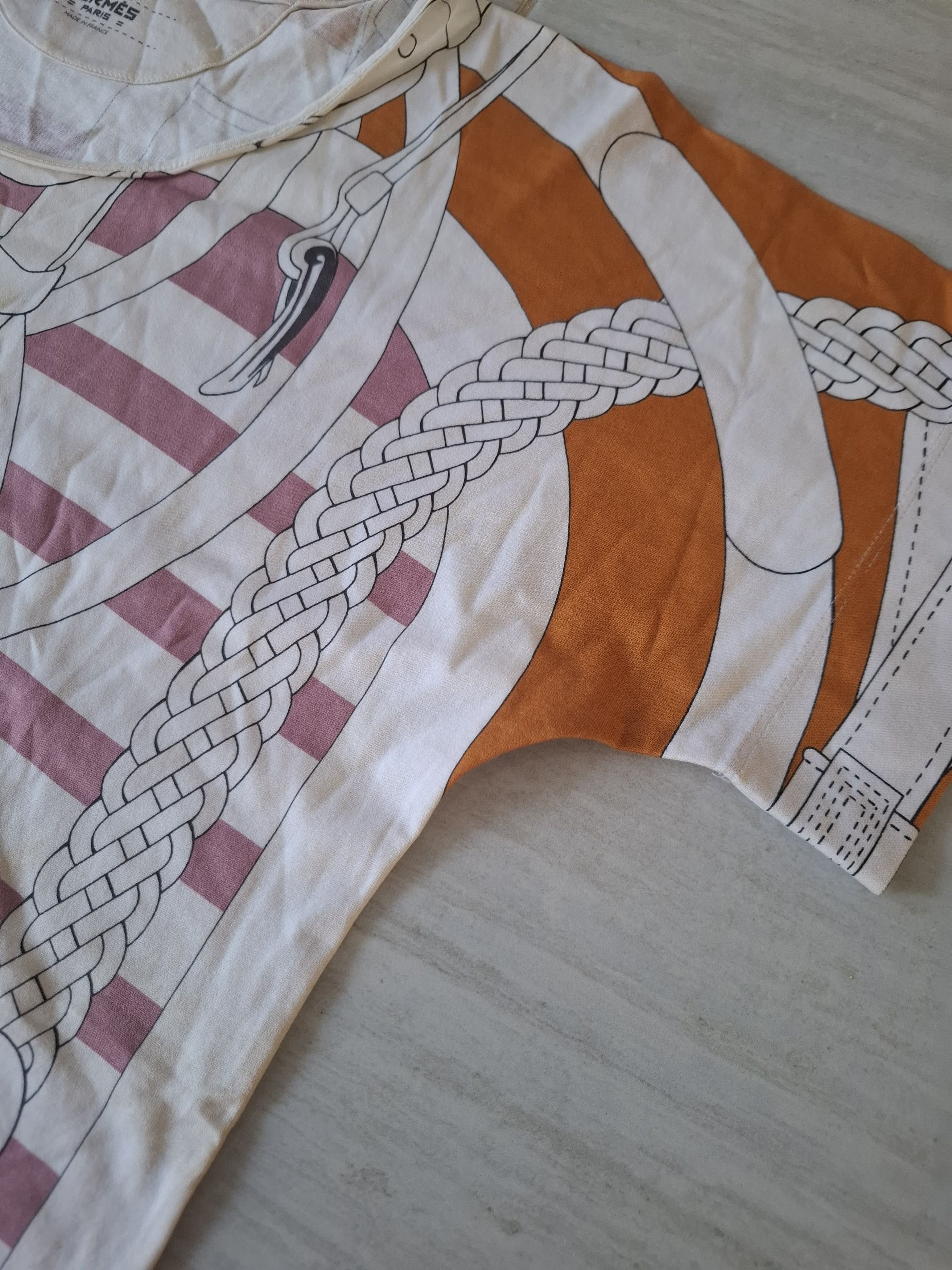 Hermes Vintage Hermes Paris Baroque tee shirt Size US M / EU 48-50 / 2 - 4 Thumbnail