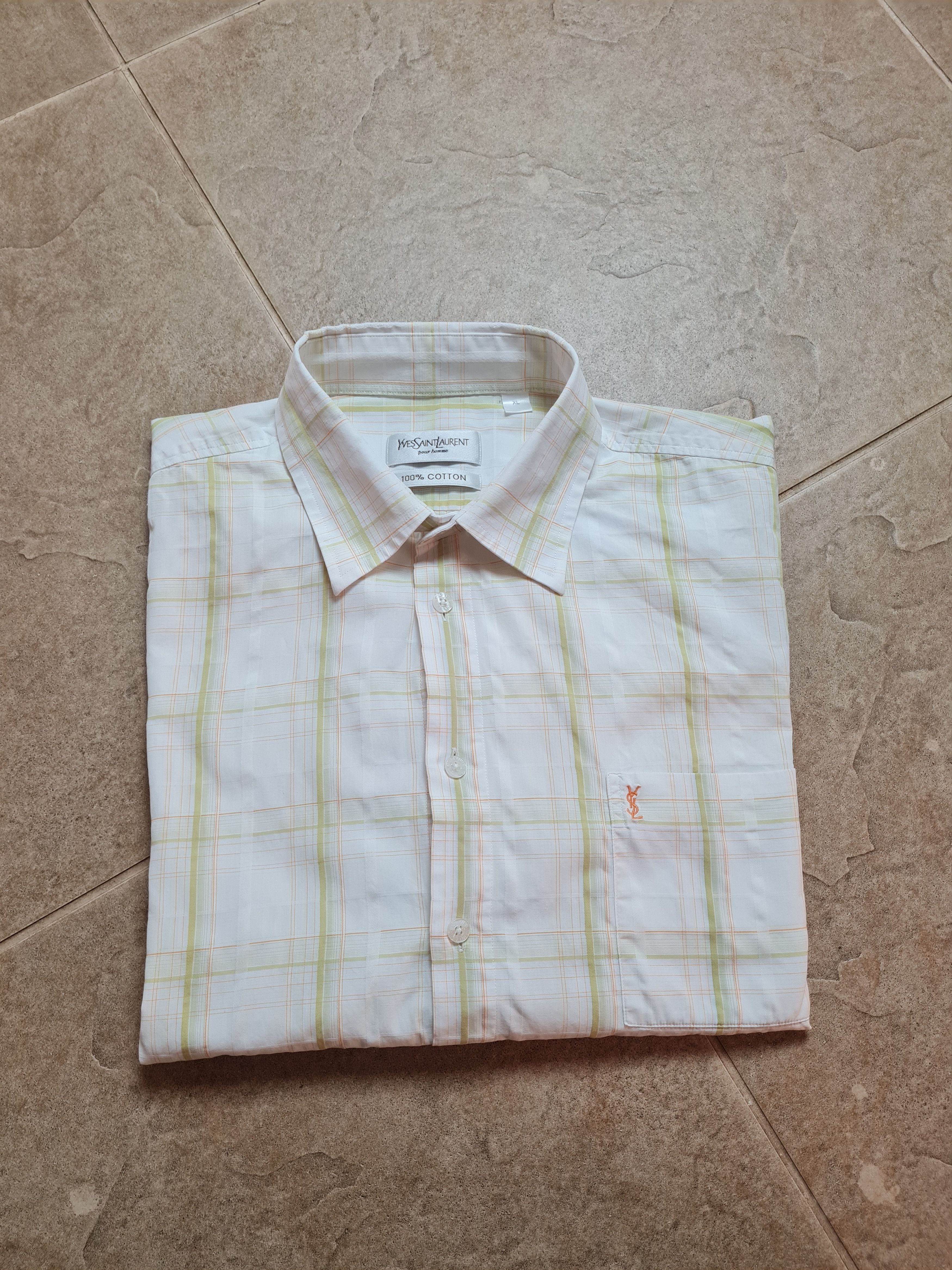 Yves Saint Laurent 90s Yves Saint Laurent YSL Shirt Rare Retro Hype Cheimse Size US XL / EU 56 / 4 - 8 Thumbnail