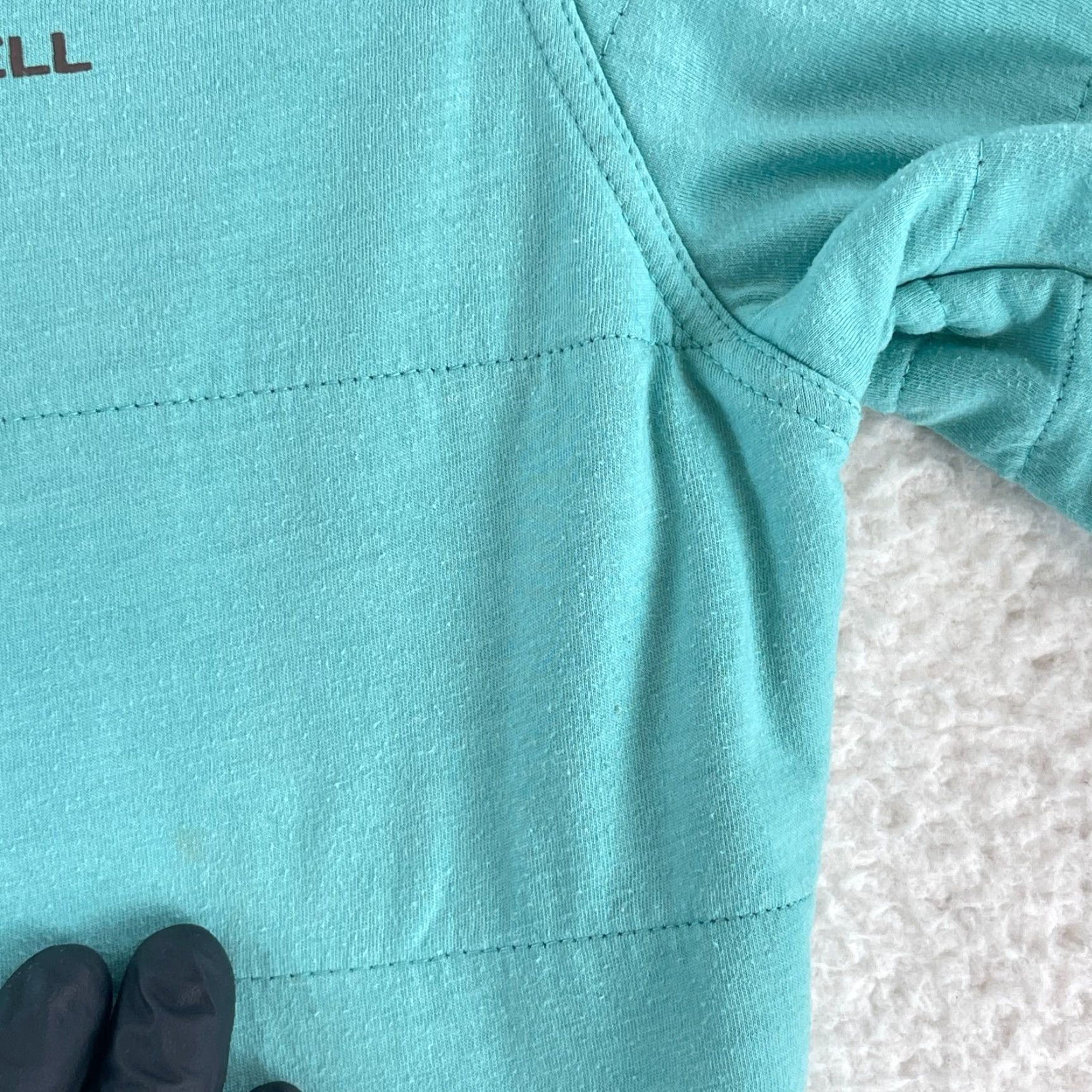 Merrell Merrell Womens Sweater Full Zip Hooded Long Sleeve Pockets Blue Outdoor Casual Travel Shirt Size S / US 4 / IT 40 - 6 Thumbnail