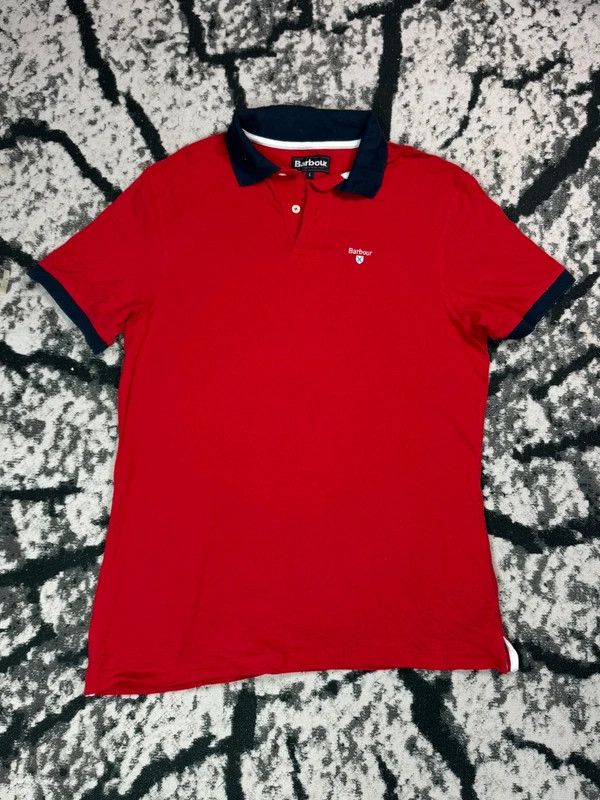Barbour Barbour red polo shirt with L logo Size US L / EU 52-54 / 3 - 2 Thumbnail