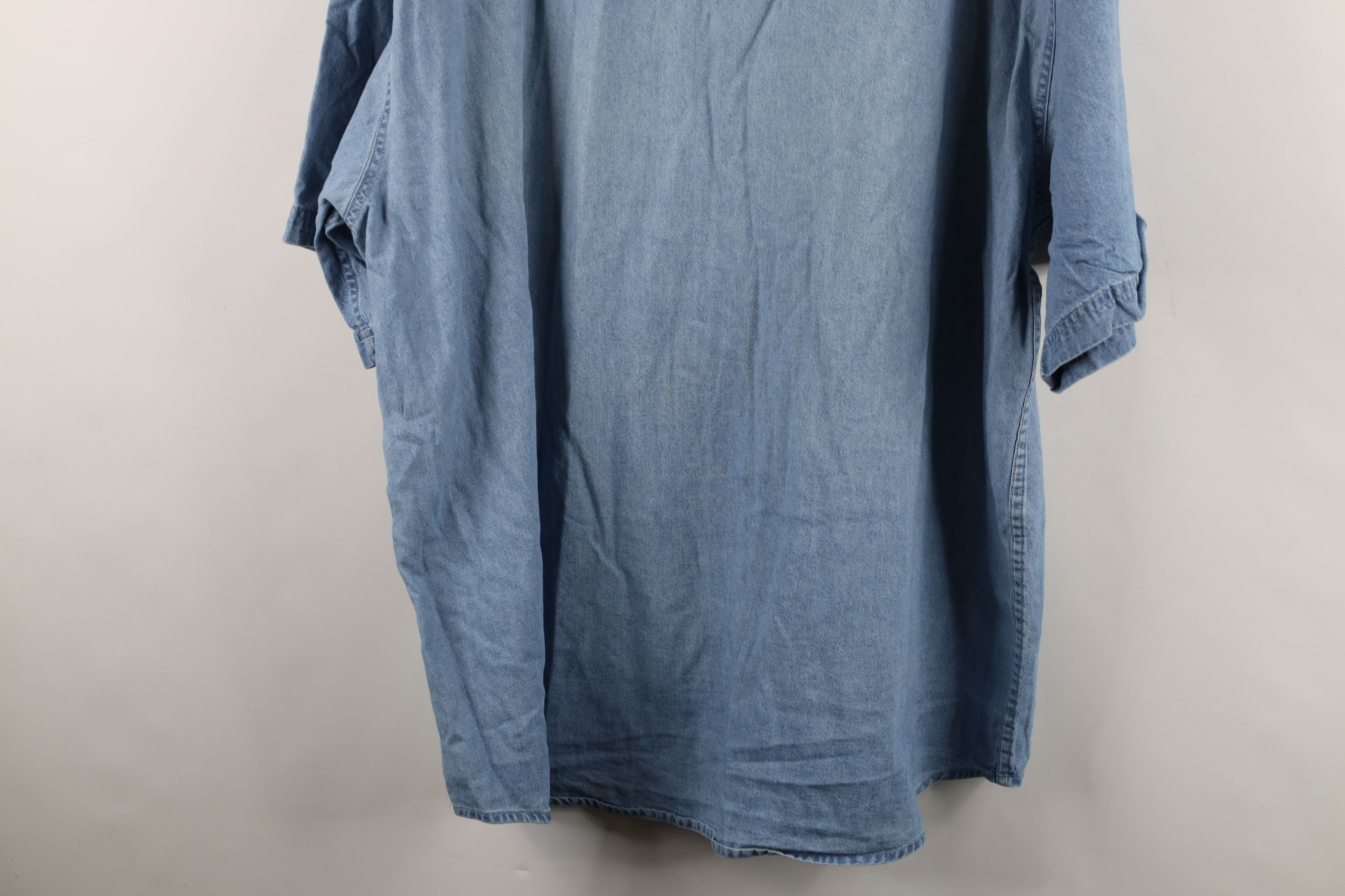 Vintage Vintage Y2K American Festival Denim Jean Button Down Shirt Size US XXL / EU 58 / 5 - 15 Thumbnail