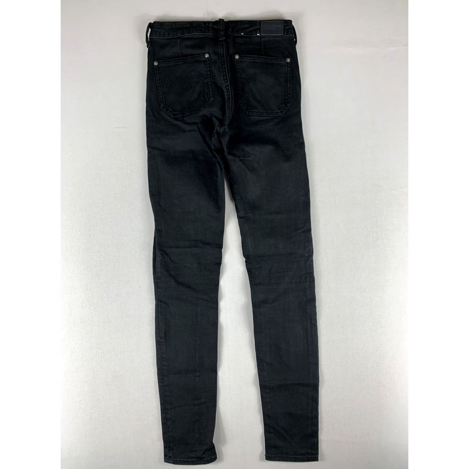 Vintage MiH Jeans Womens Bodycon High Rise Skinny Leg Size 27 Black Stretch 26X31 Size 27" / US 4 / IT 40 - 5 Thumbnail