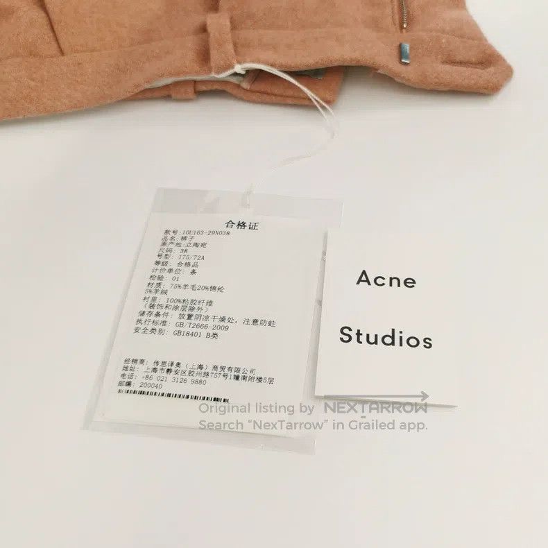 Acne Studios Acne Studios Wool-Cashmere Blend Solid-Color Long Pants Size US 38 / EU 54 - 3 Thumbnail