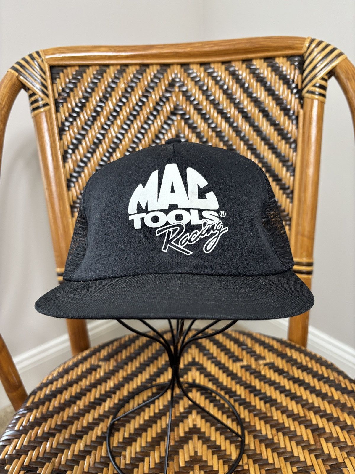 Vintage Vintage Mac Tools Racing Trucker Hat Swingster Made in USA Size ONE SIZE - 1 Thumbnail