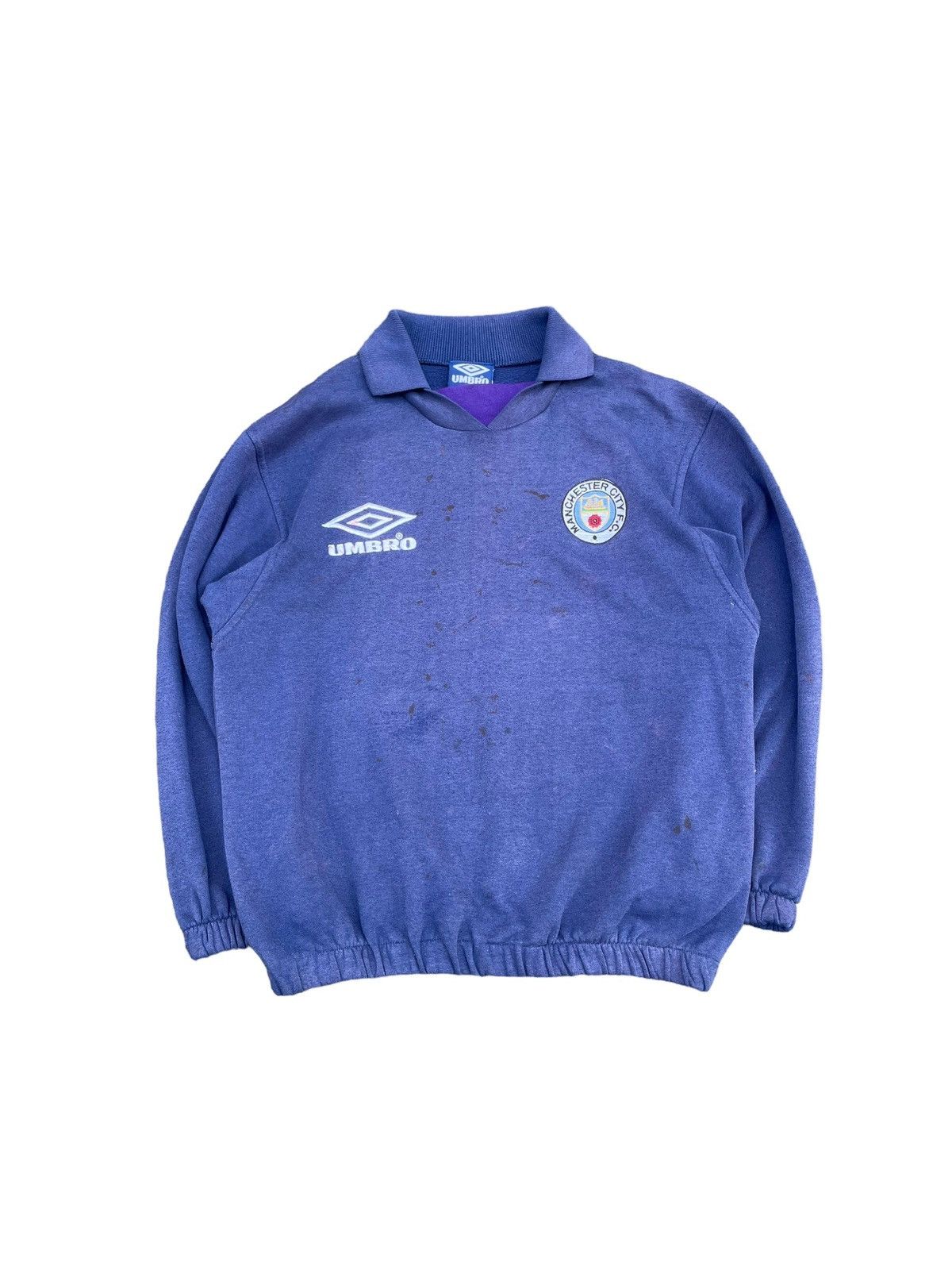 Umbro 80〜90s Manchester City drill top Special | Grailed