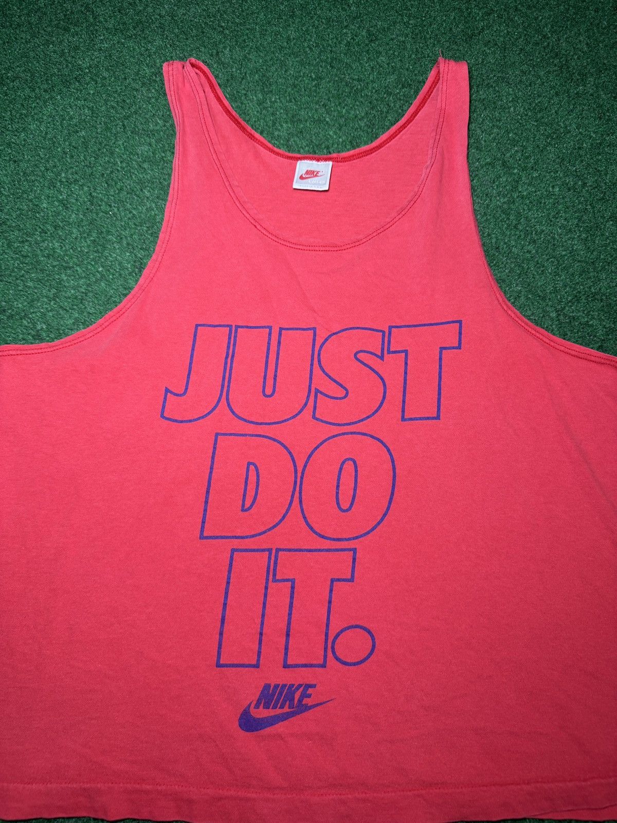 Nike Nike Vintage Swoosh Tank Top Red M/L 22x25 Sleeveless Shirt Size US M / EU 48-50 / 2 - 2 Thumbnail