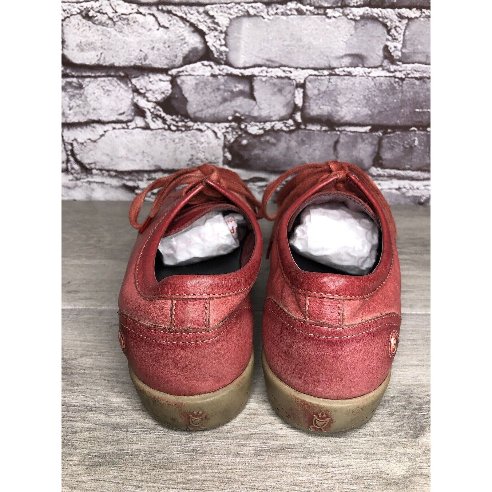 Hogan Hogan Red Leather Casual Comfort Lace Up Sneakers Shoes Wome Size US 9.5 / IT 39.5 - 4 Thumbnail