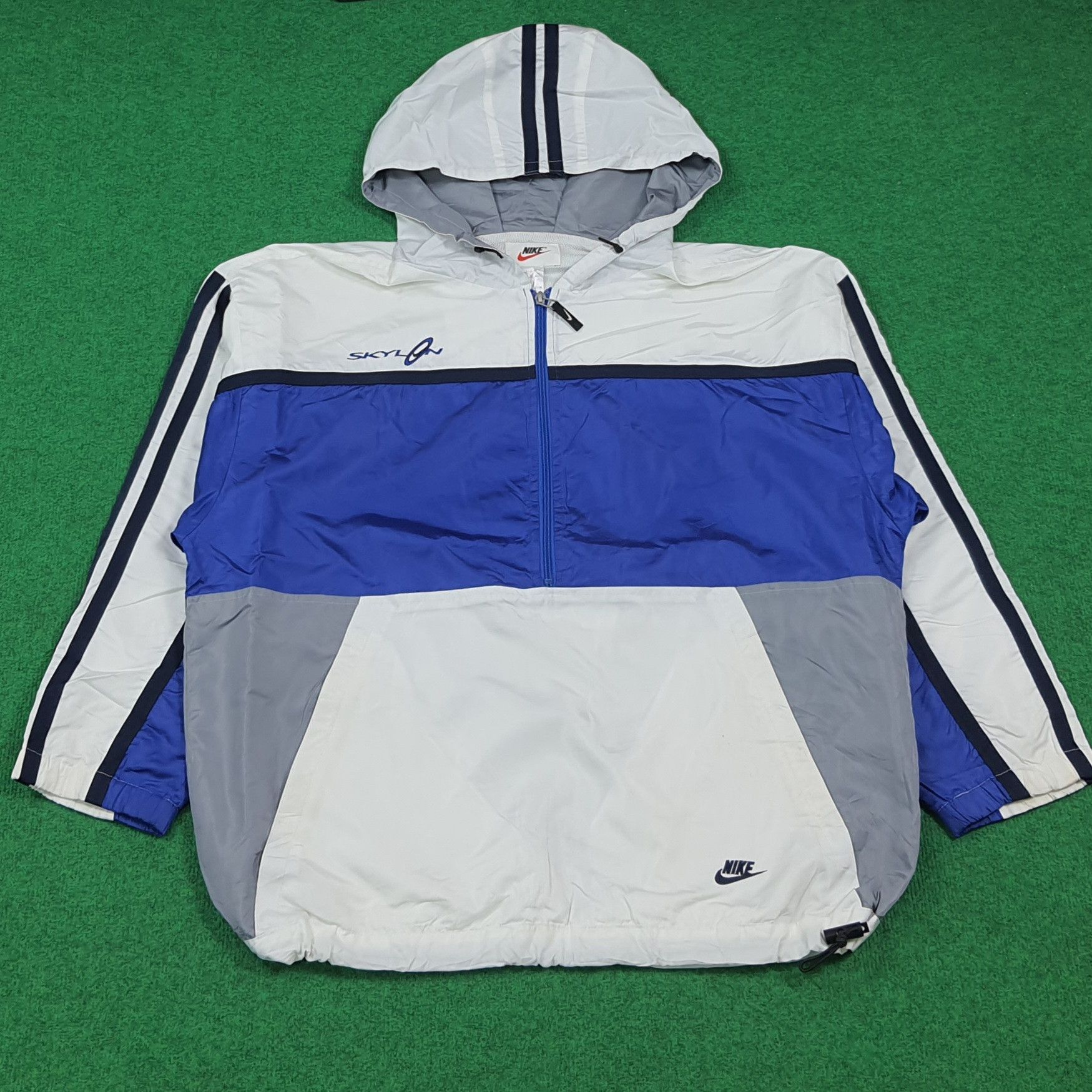Nike Vintage 90s Nike Skylon Windbreaker Anorak Retro C290N34 Size US XL / EU 56 / 4 - 1 Thumbnail