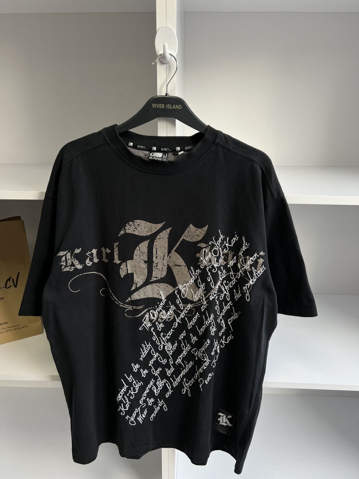 Karl Kani × Vintage Vintage Karl Kani Overprinted Rap Style 90s Tee Size US XL / EU 56 / 4 - 8 Thumbnail