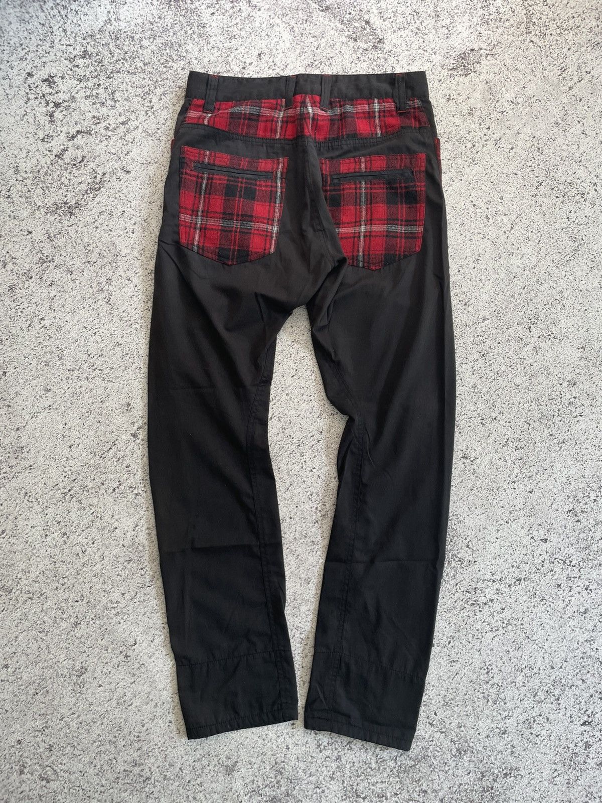 Japanese Brand 2000s Dominates - Plaid Punk Pants Anarchy Goth Emo Size US 30 / EU 46 - 3 Thumbnail