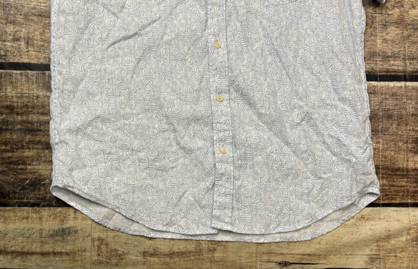 J.Crew J Crew Shirt Mens Large Floral Linen Cotton Short Sleeve Size US L / EU 52-54 / 3 - 5 Thumbnail