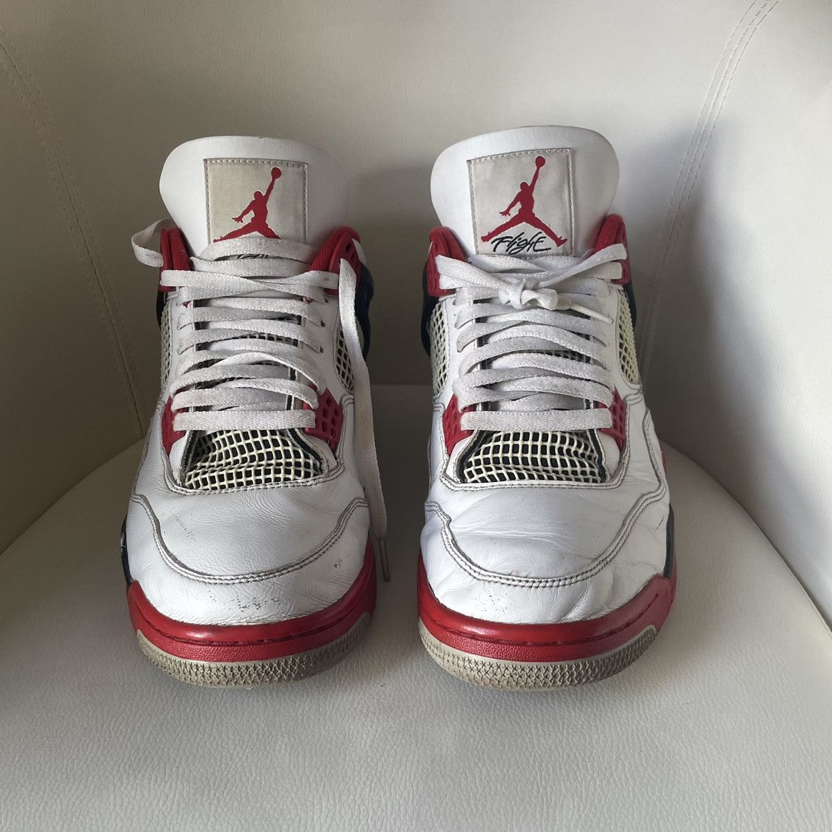 Jordan Brand Jordan 4 Fire Red Size US 11.5 / EU 44-45 - 4 Thumbnail