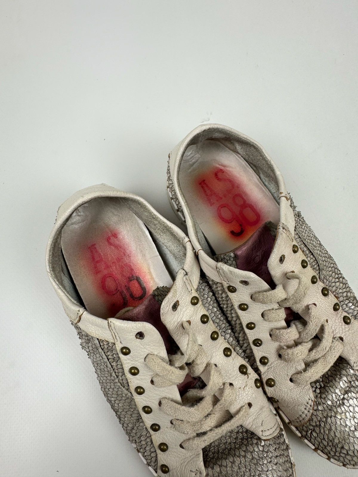 A.S.98 A.S.98 Snake Skin Low-Top Sneakers Size 37 Size US 7 / IT 37 - 9 Thumbnail