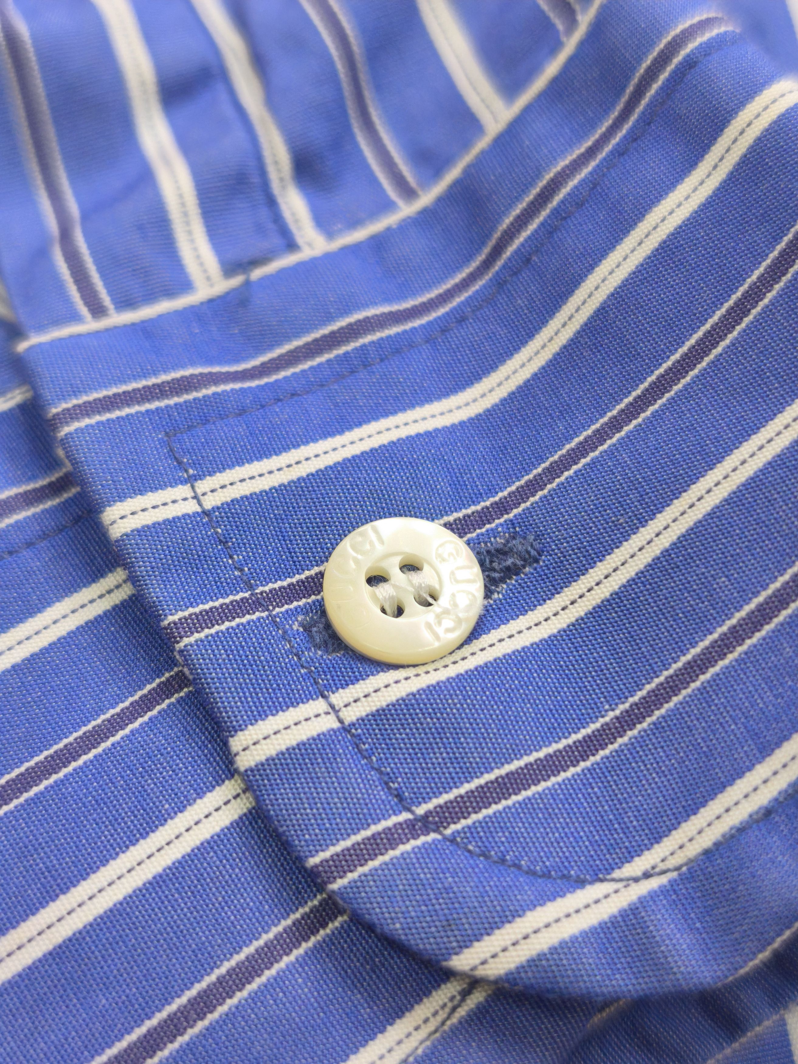 Gucci Gucci Tom Ford - Striped Button Up Shirt Size US XL / EU 56 / 4 - 7 Thumbnail