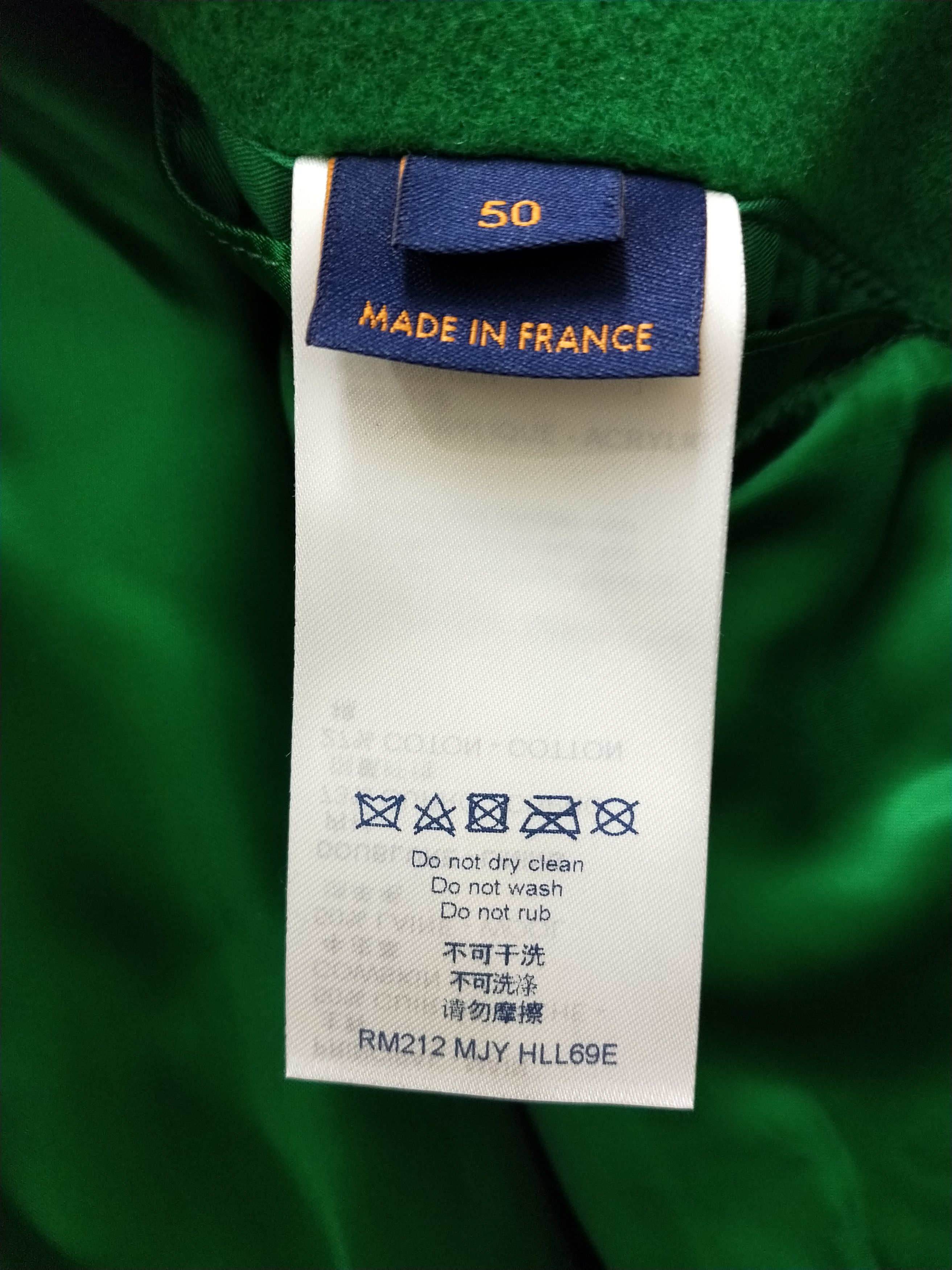 Louis Vuitton × Virgil Abloh Green Varsity Jacket Size US M / EU 48-50 / 2 - 10 Thumbnail