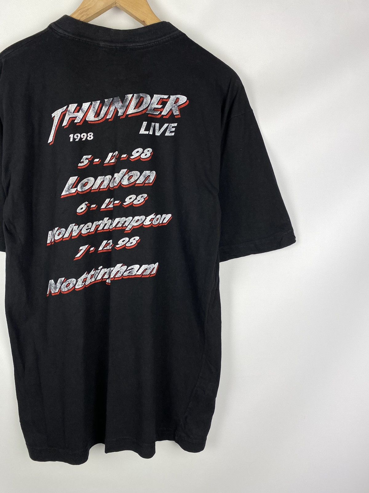 Band Tees Thunder Live vintage band heavy metal rock tour 1998 t shirt Size US XL / EU 56 / 4 - 13 Thumbnail